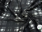 LAINAGE MANTEAU BOUCLETTE À CARREAUX BLANC ET NOIR - My Little Coupon