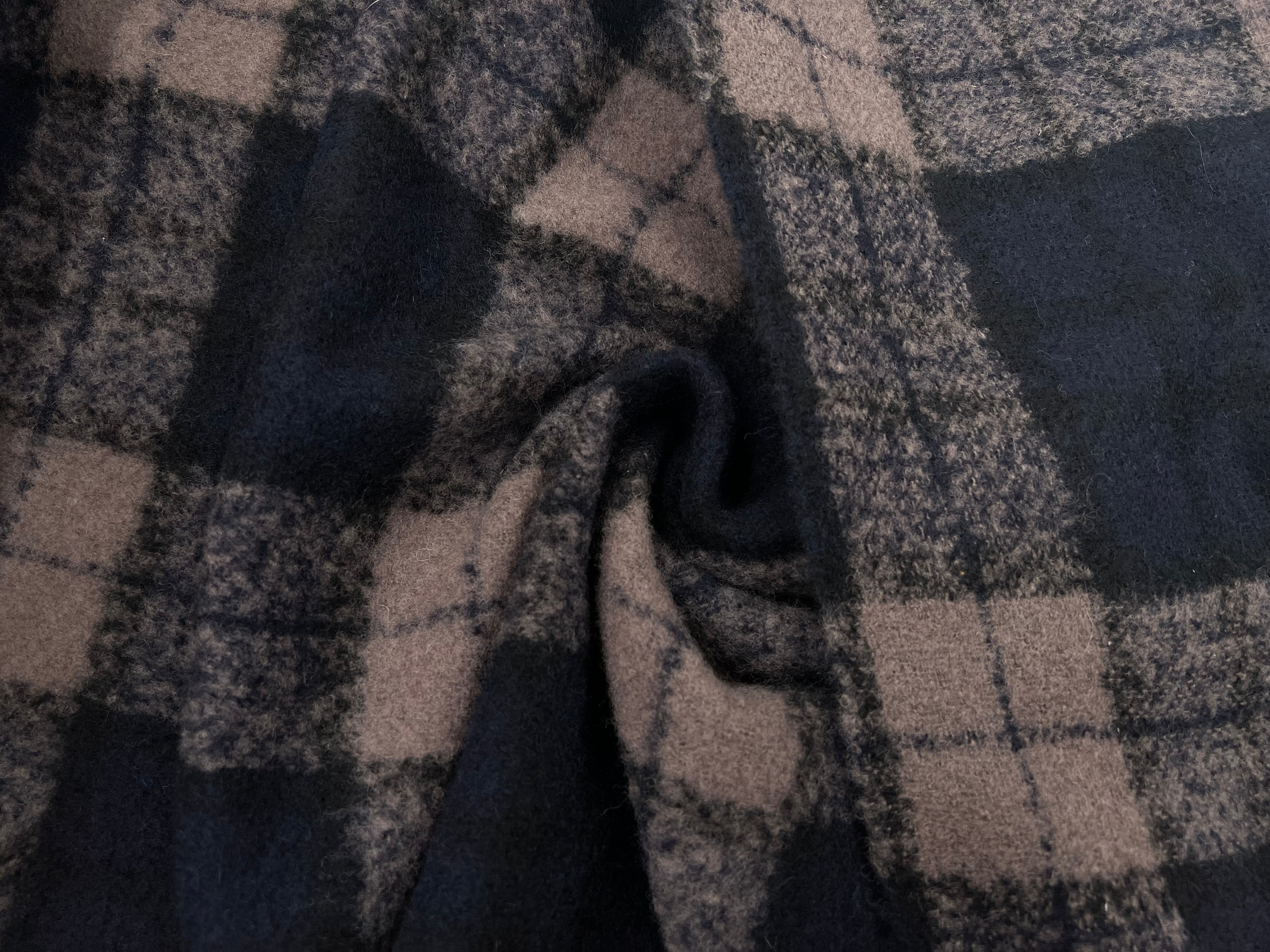 LAINAGE MANTEAU BOUCLETTE CARREAUX MSO