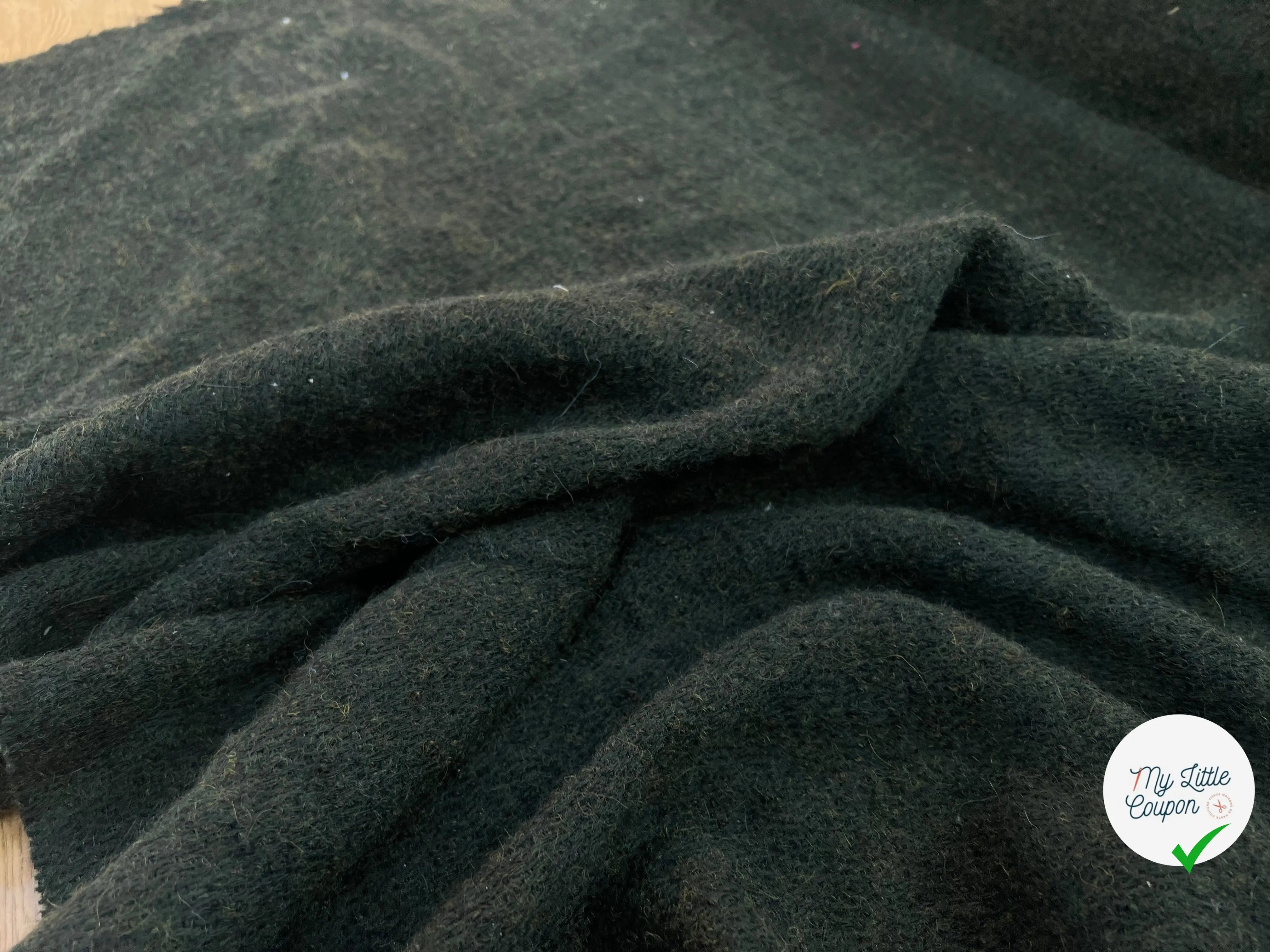 LAINAGE MANTEAU BOUCLETTE LAINE MERINOS KAKI - My Little Coupon