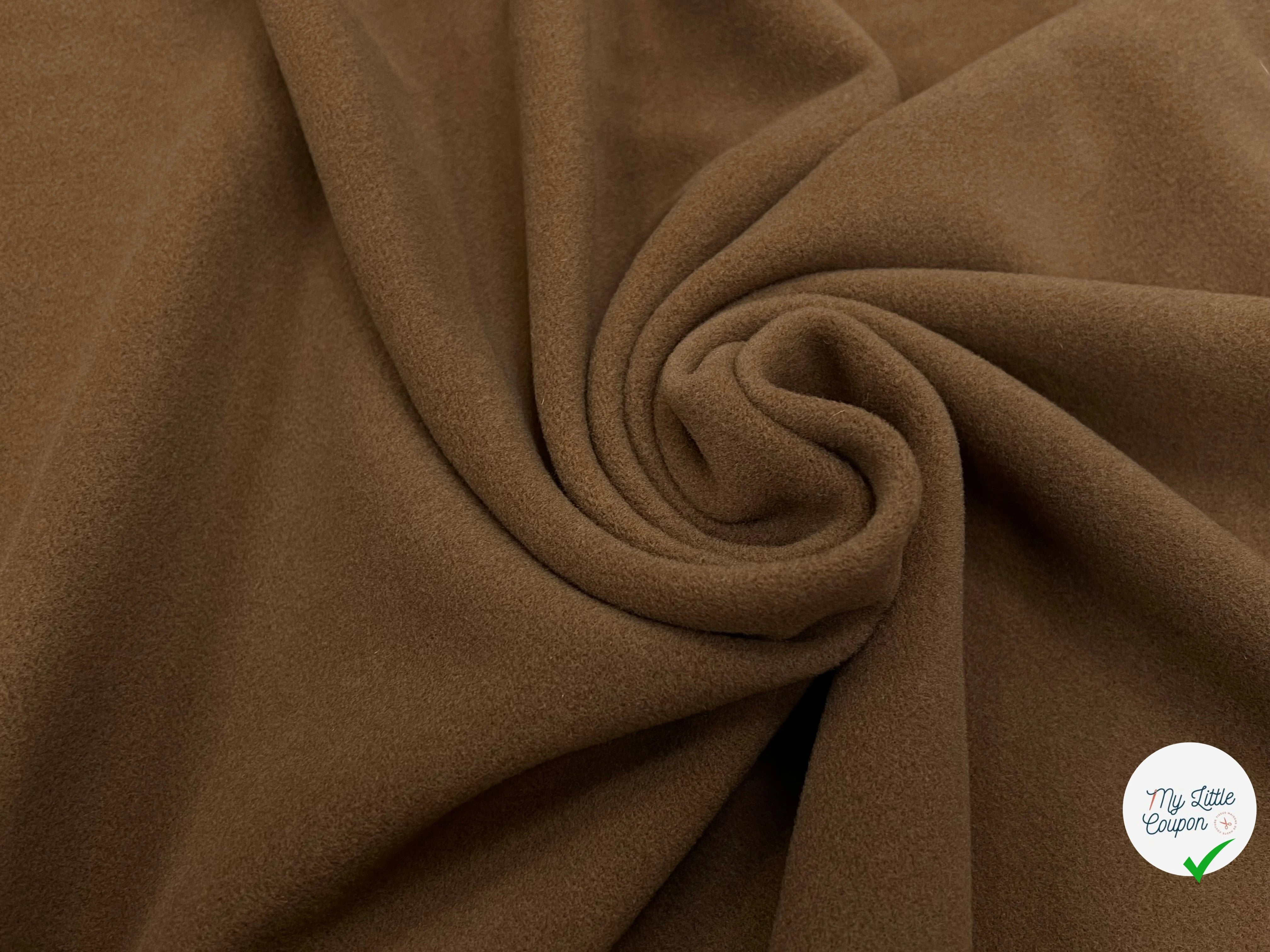 LAINAGE MANTEAU CAMEL FONCÉ 150CM 100% LAINE - My Little Coupon