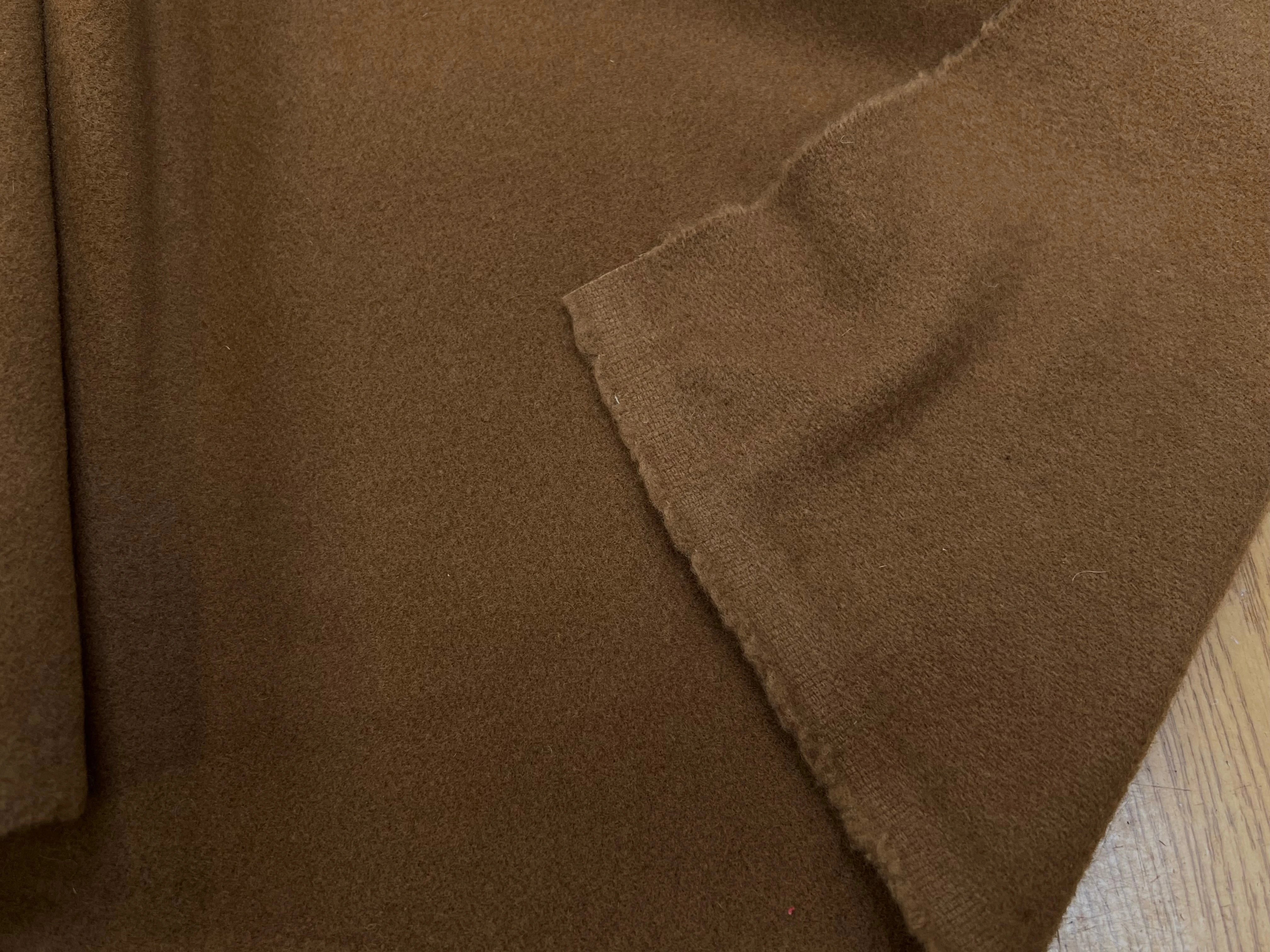 LAINAGE MANTEAU CAMEL FONCÉ 150CM 100% LAINE - My Little Coupon