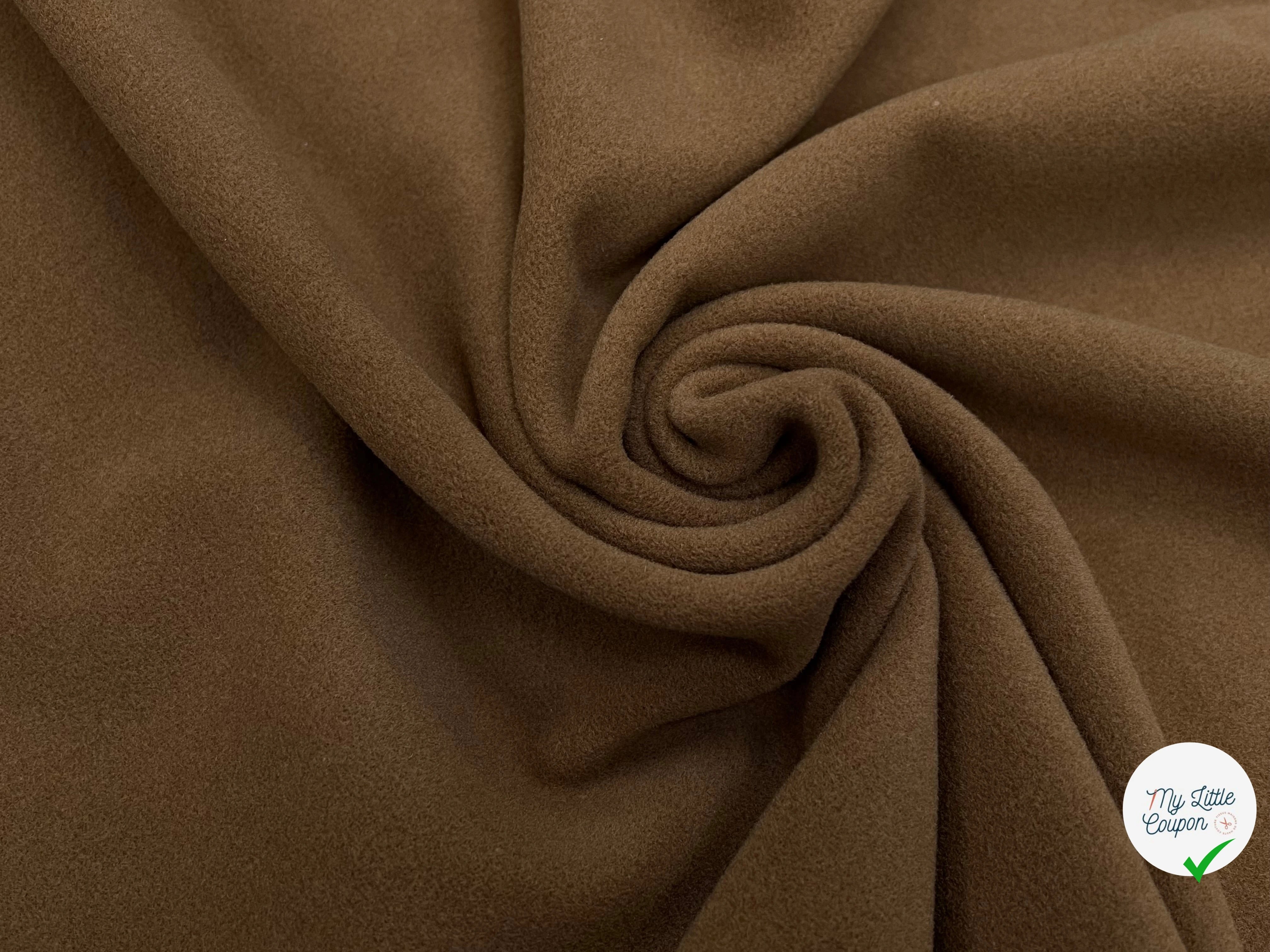 LAINAGE MANTEAU CAMEL FONCÉ 150CM 100% LAINE - My Little Coupon