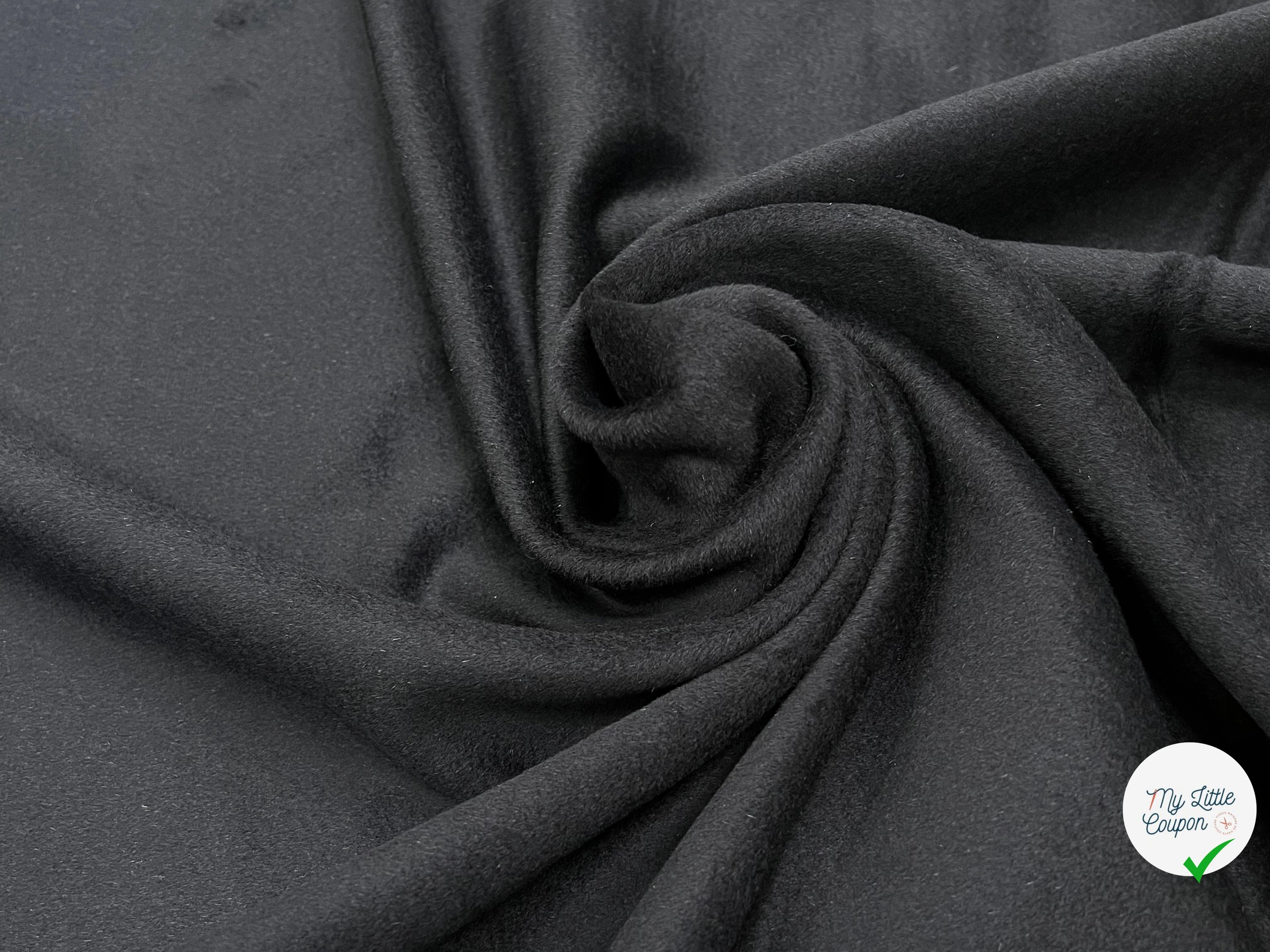 LAINAGE MANTEAU CASHEMIRE DOUX NOIR 100% CASHEMIRE - My Little Coupon