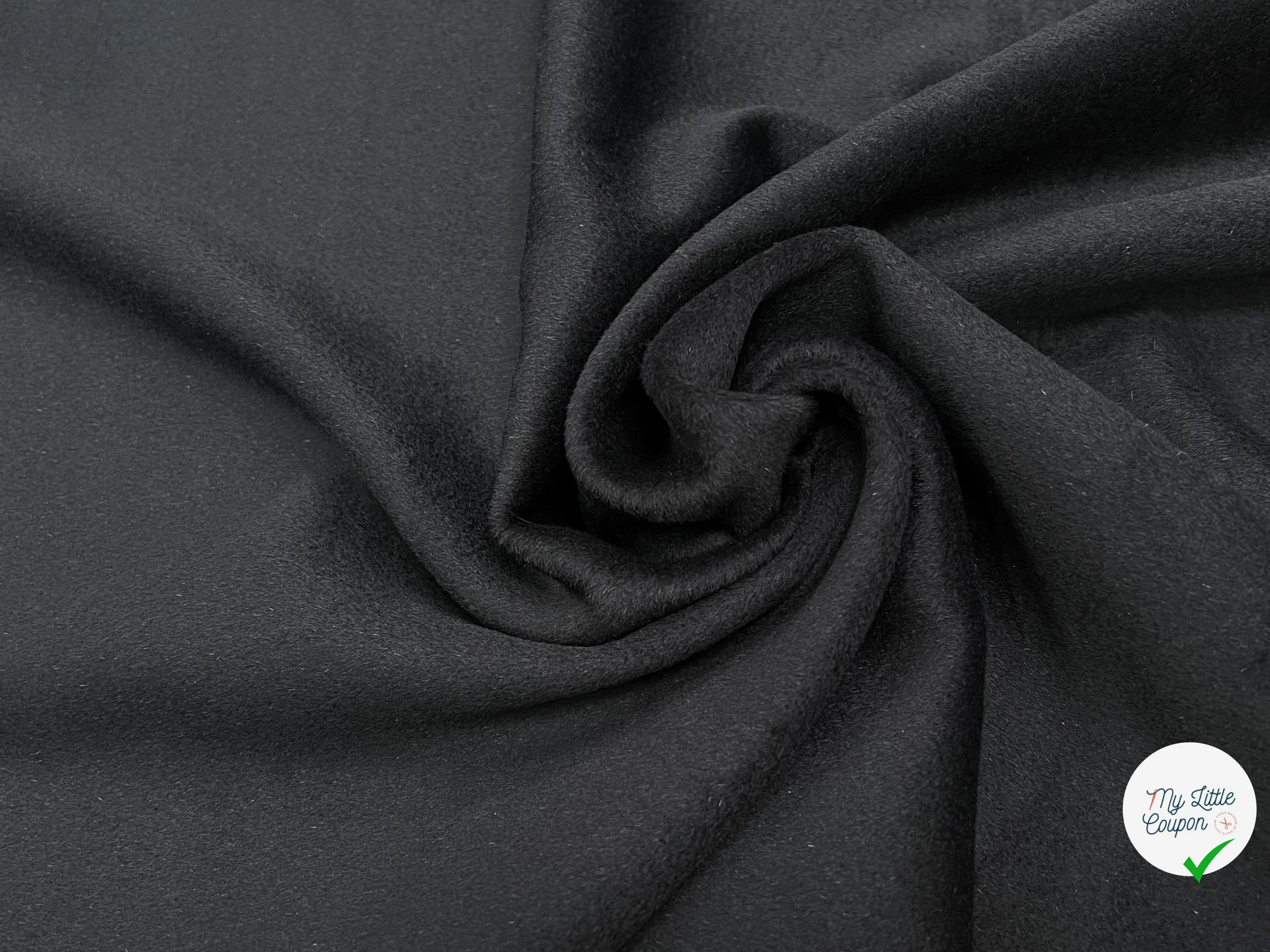 LAINAGE MANTEAU CASHEMIRE DOUX NOIR 100% CASHEMIRE - My Little Coupon