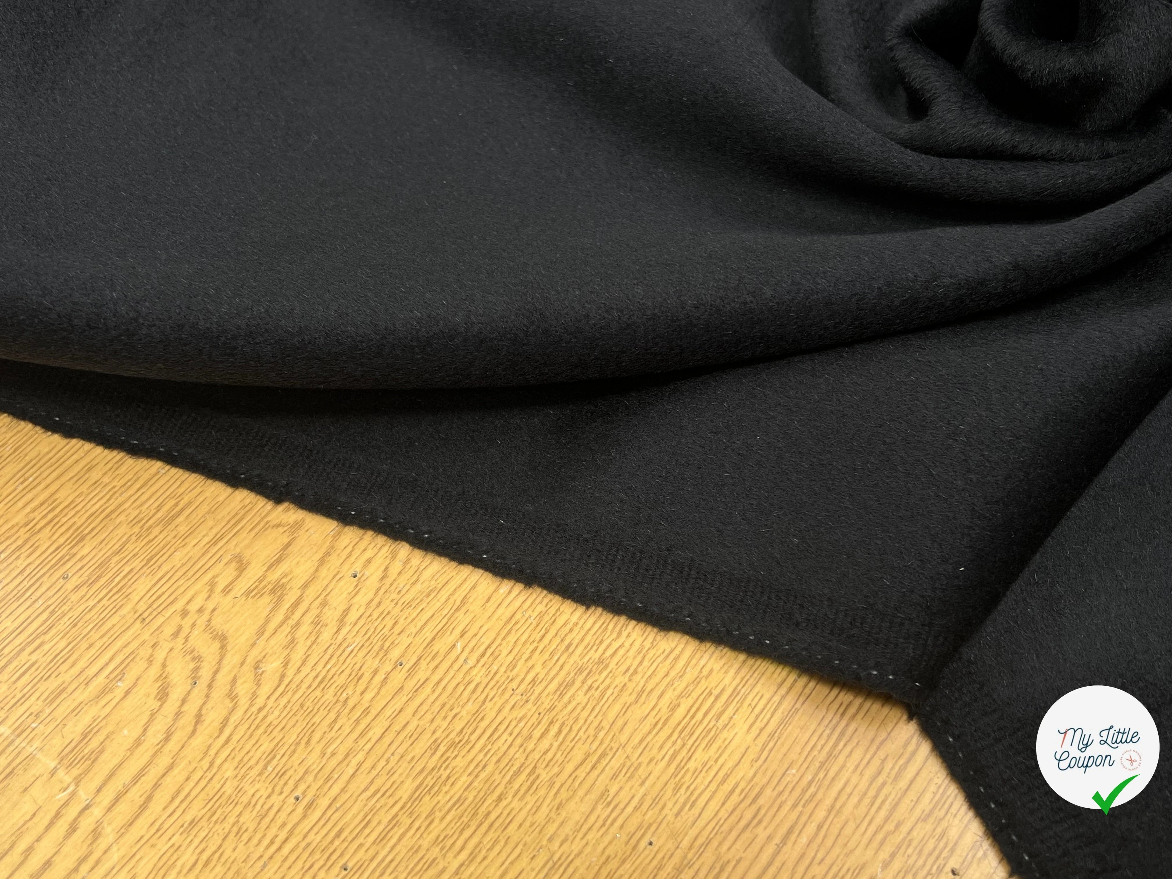 LAINAGE MANTEAU CASHEMIRE DOUX NOIR 100% CASHEMIRE - My Little Coupon