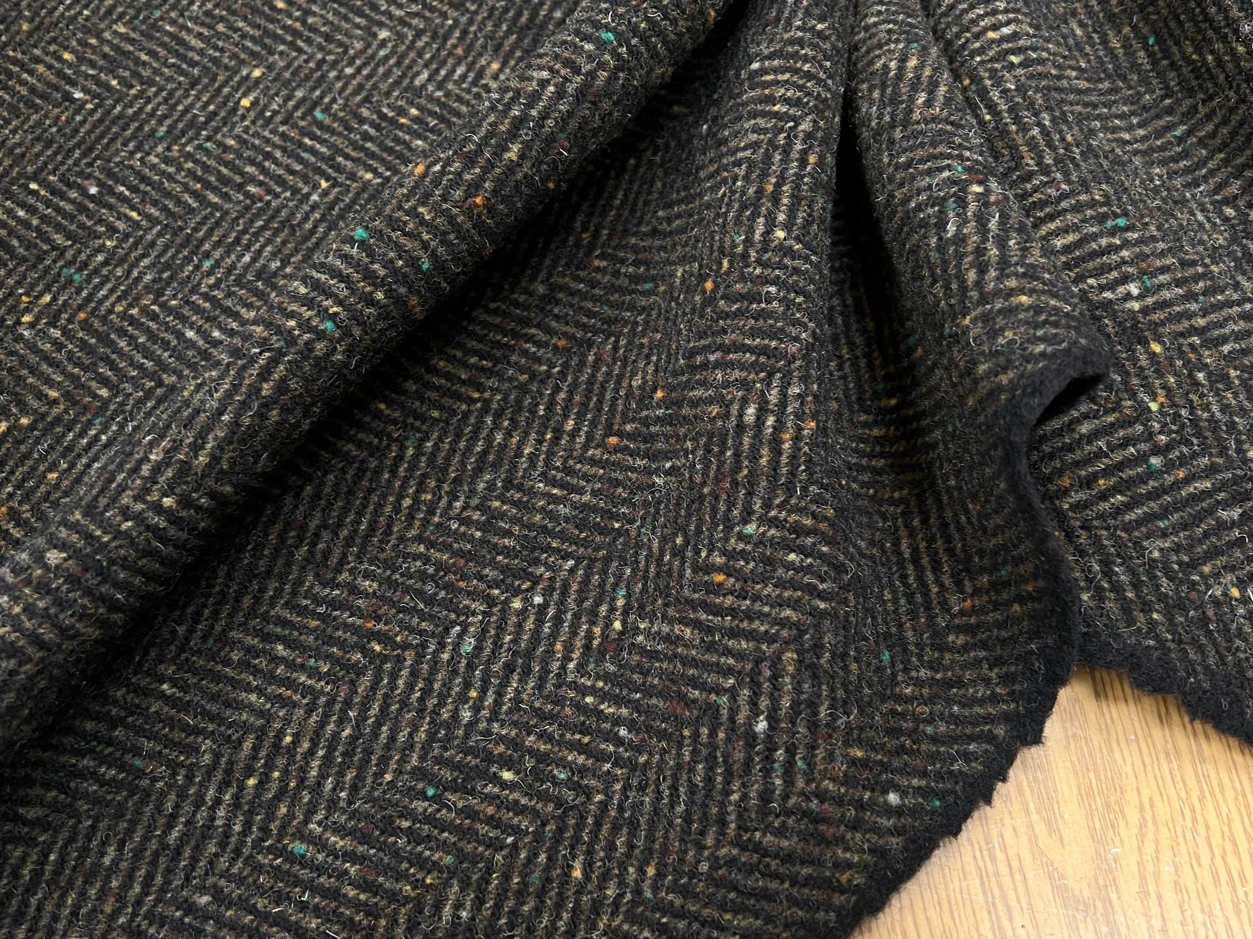 LAINAGE MANTEAU CHEVRON KAKI 100% LAINE - My Little Coupon