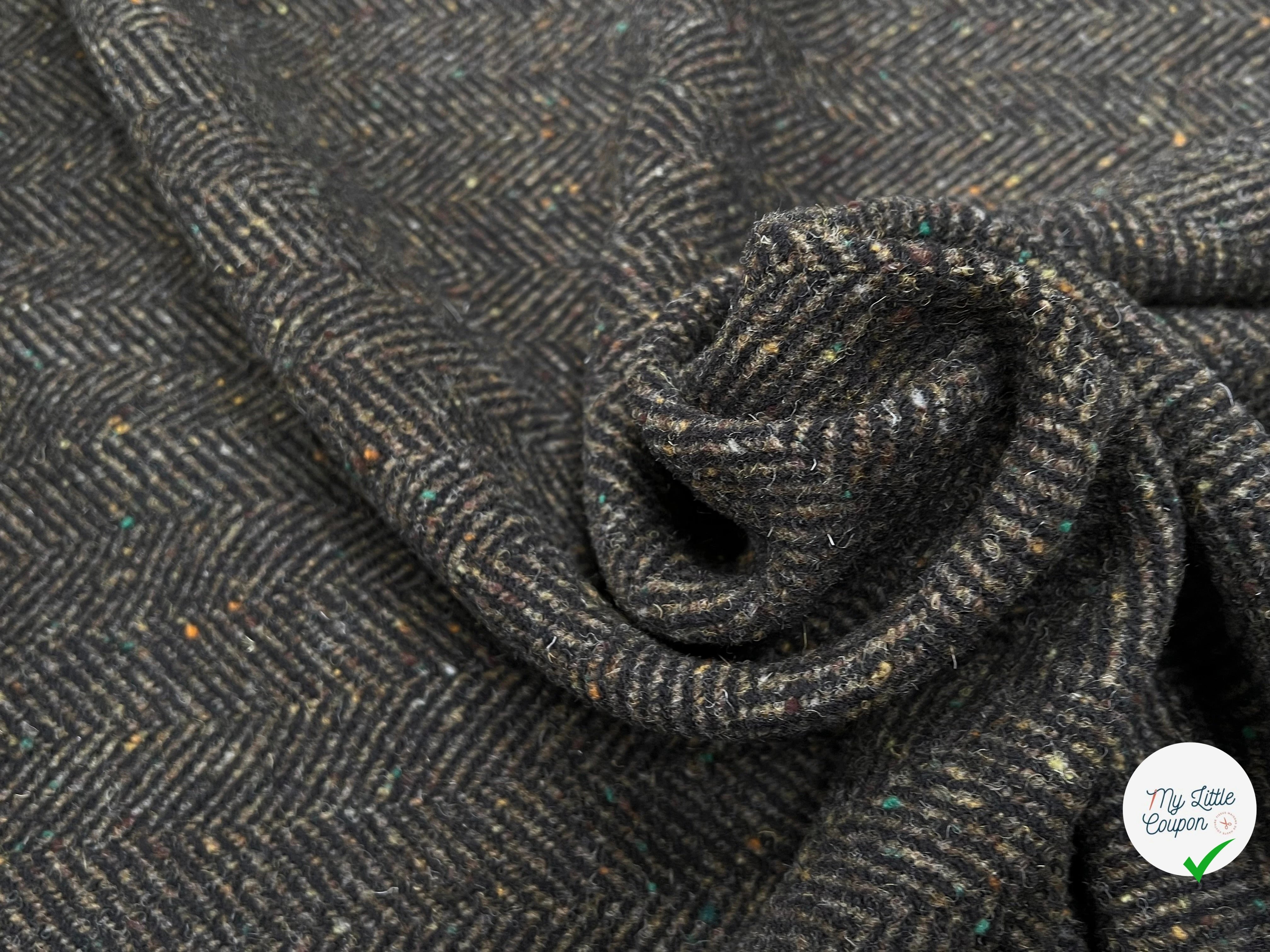 LAINAGE MANTEAU CHEVRON KAKI 100% LAINE - My Little Coupon