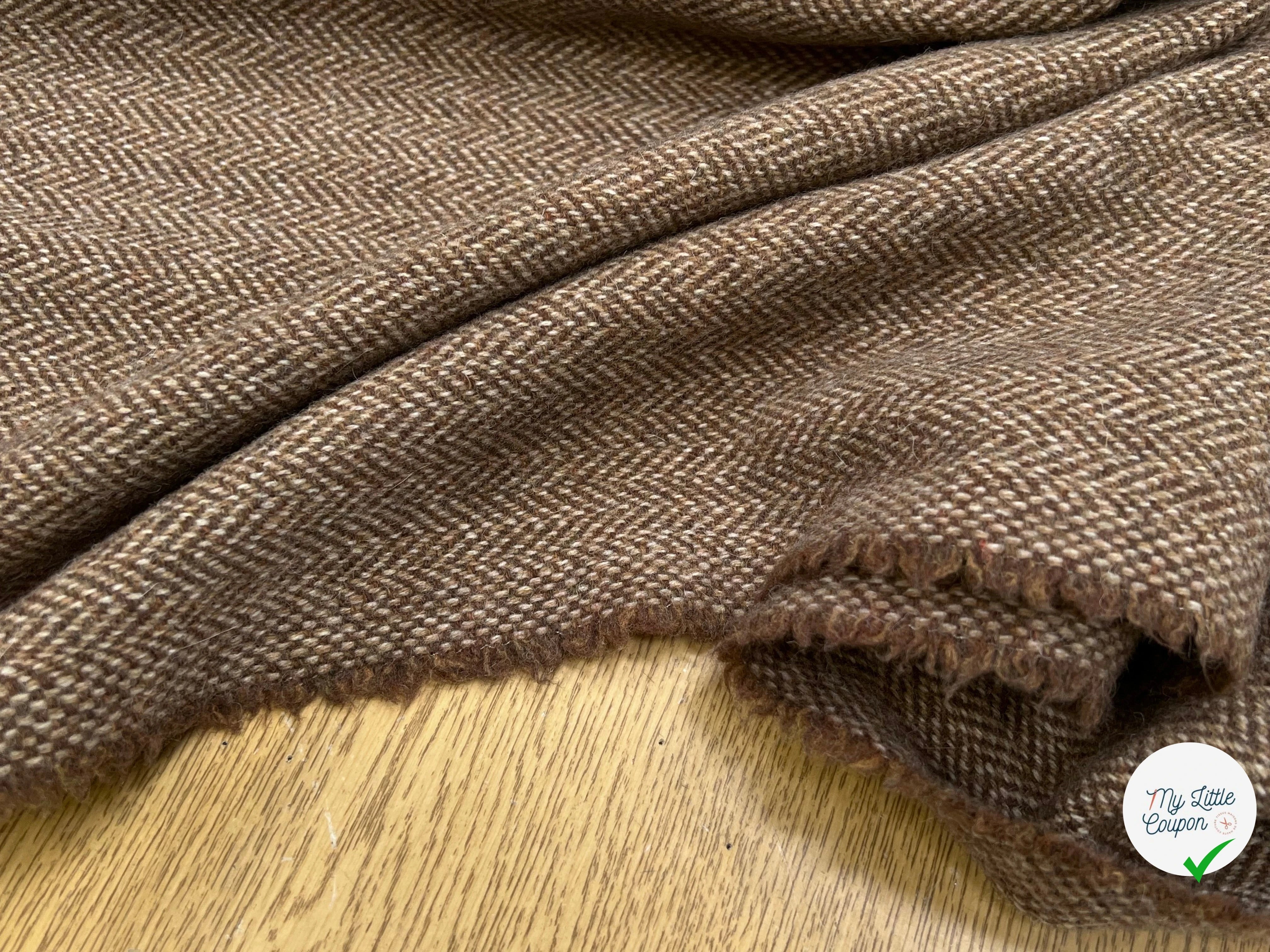 LAINAGE MANTEAU CHEVRON MARRON - My Little Coupon