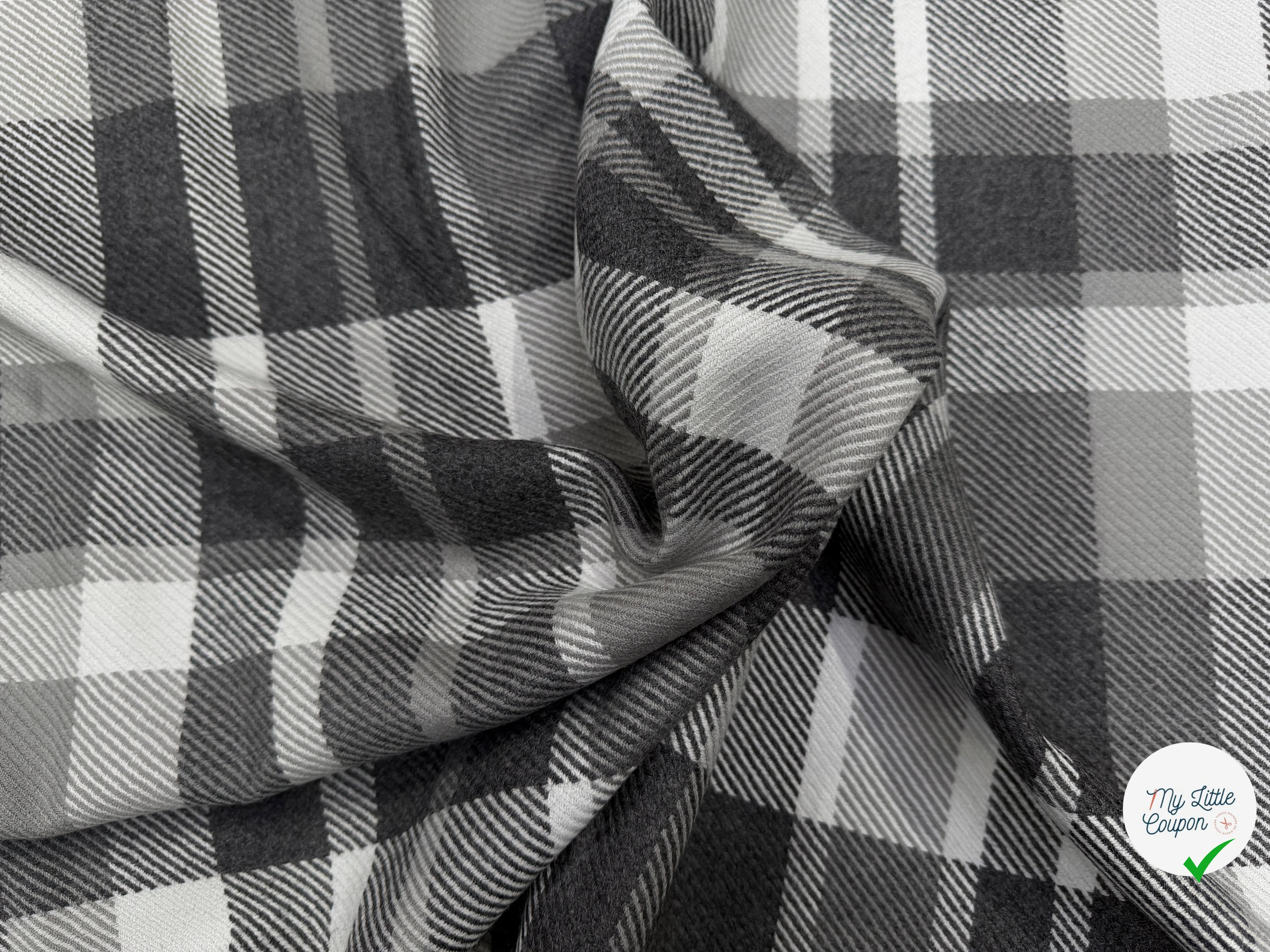 LAINAGE MANTEAU CHIC STOCK ULTRA LIMITÉ 100% LAINE CARREAUX - My Little Coupon