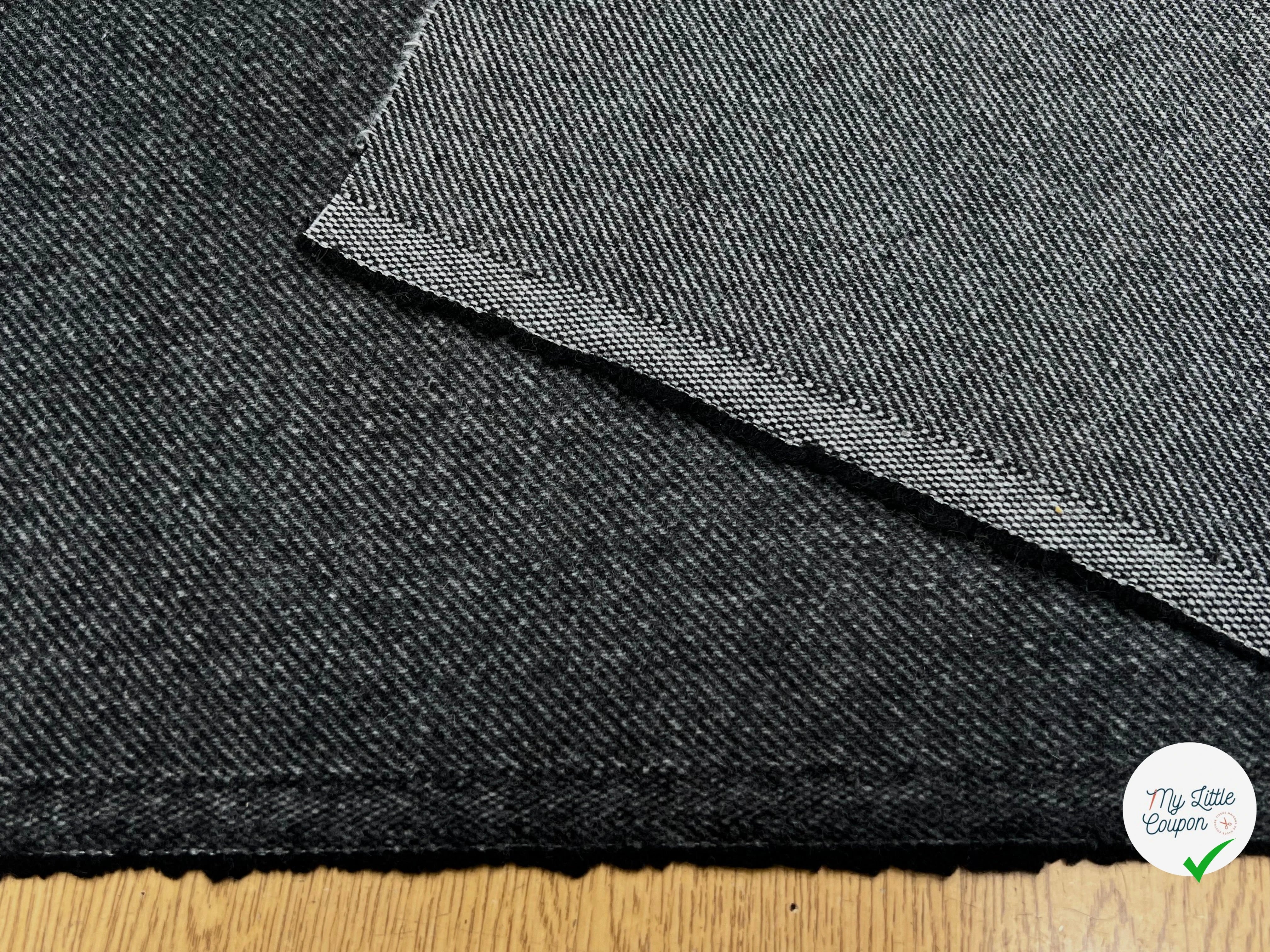 LAINAGE MANTEAU DOUX ENVERS STRIÉ GRIS CHINÉ 145CM - My Little Coupon