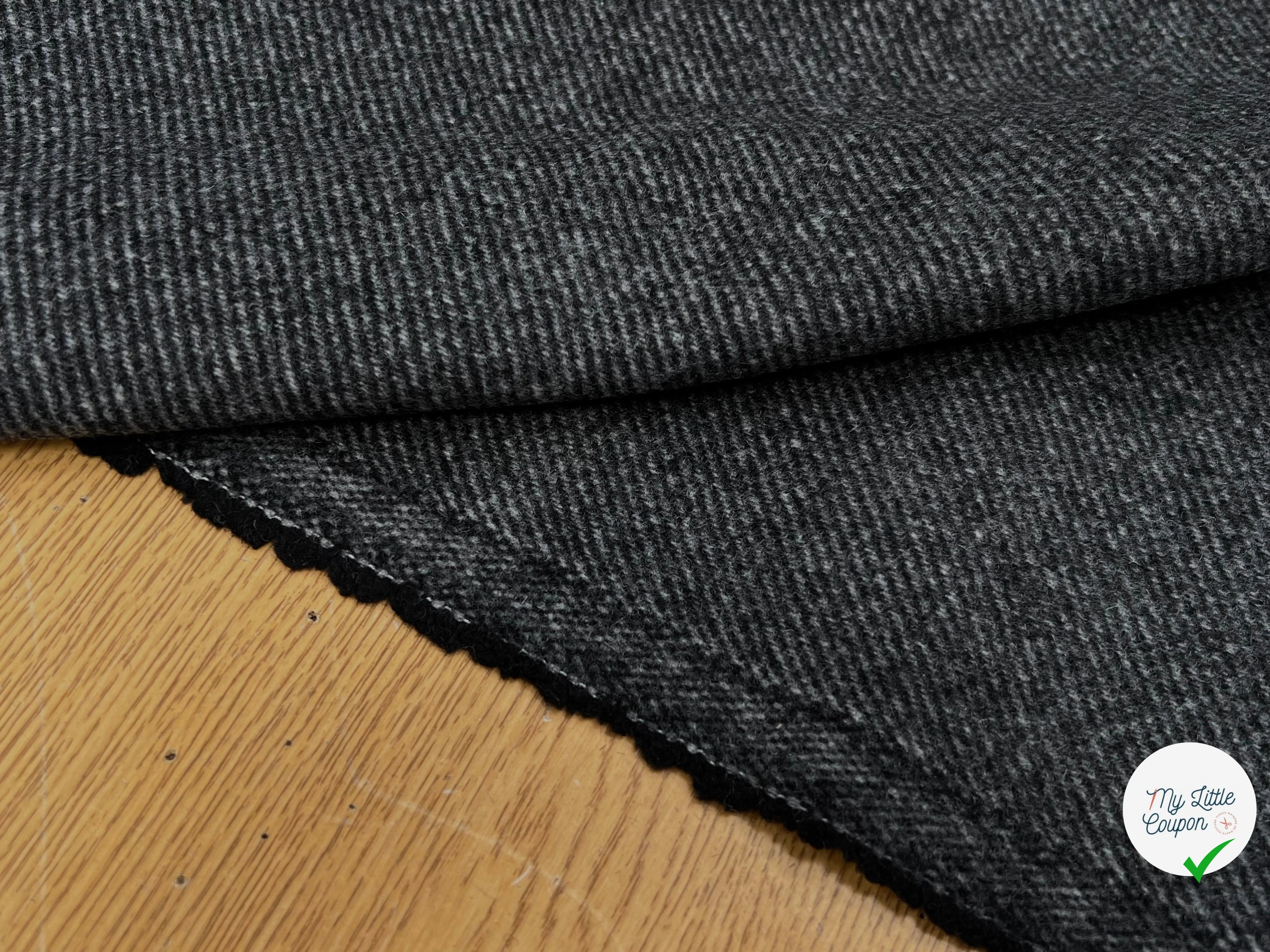 LAINAGE MANTEAU DOUX ENVERS STRIÉ GRIS CHINÉ 145CM - My Little Coupon