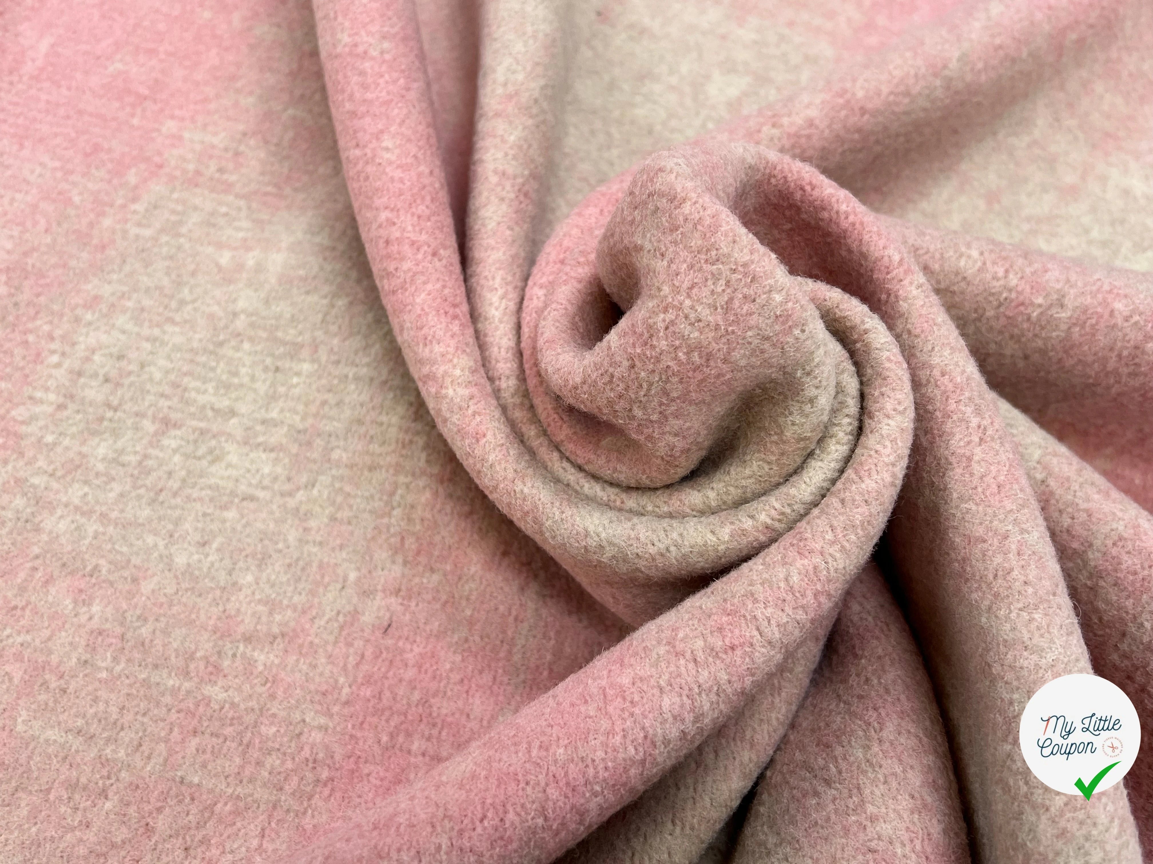 LAINAGE MANTEAU DOUX ROSE BEIGE STRETCH - My Little Coupon