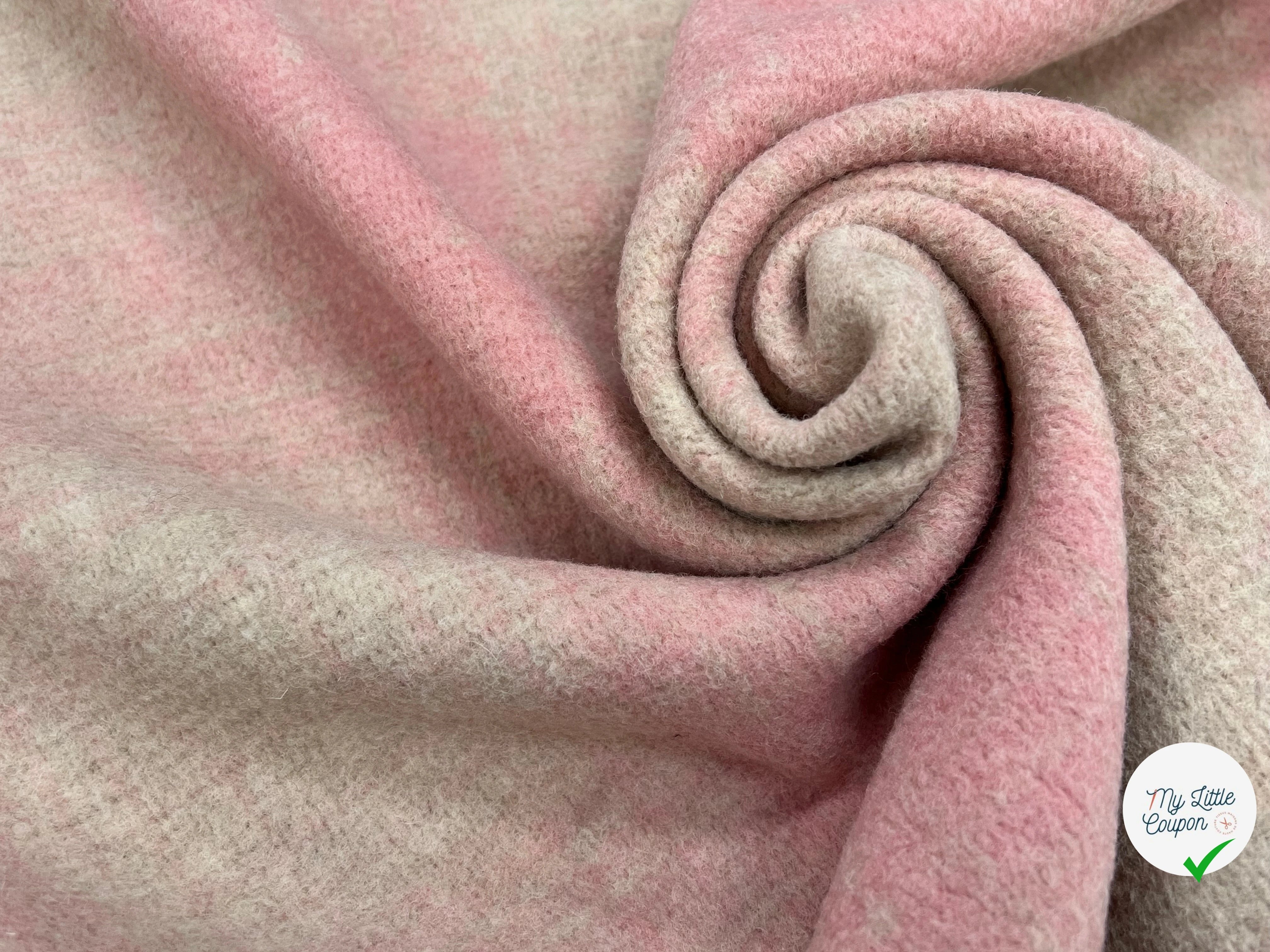 LAINAGE MANTEAU DOUX ROSE BEIGE STRETCH - My Little Coupon