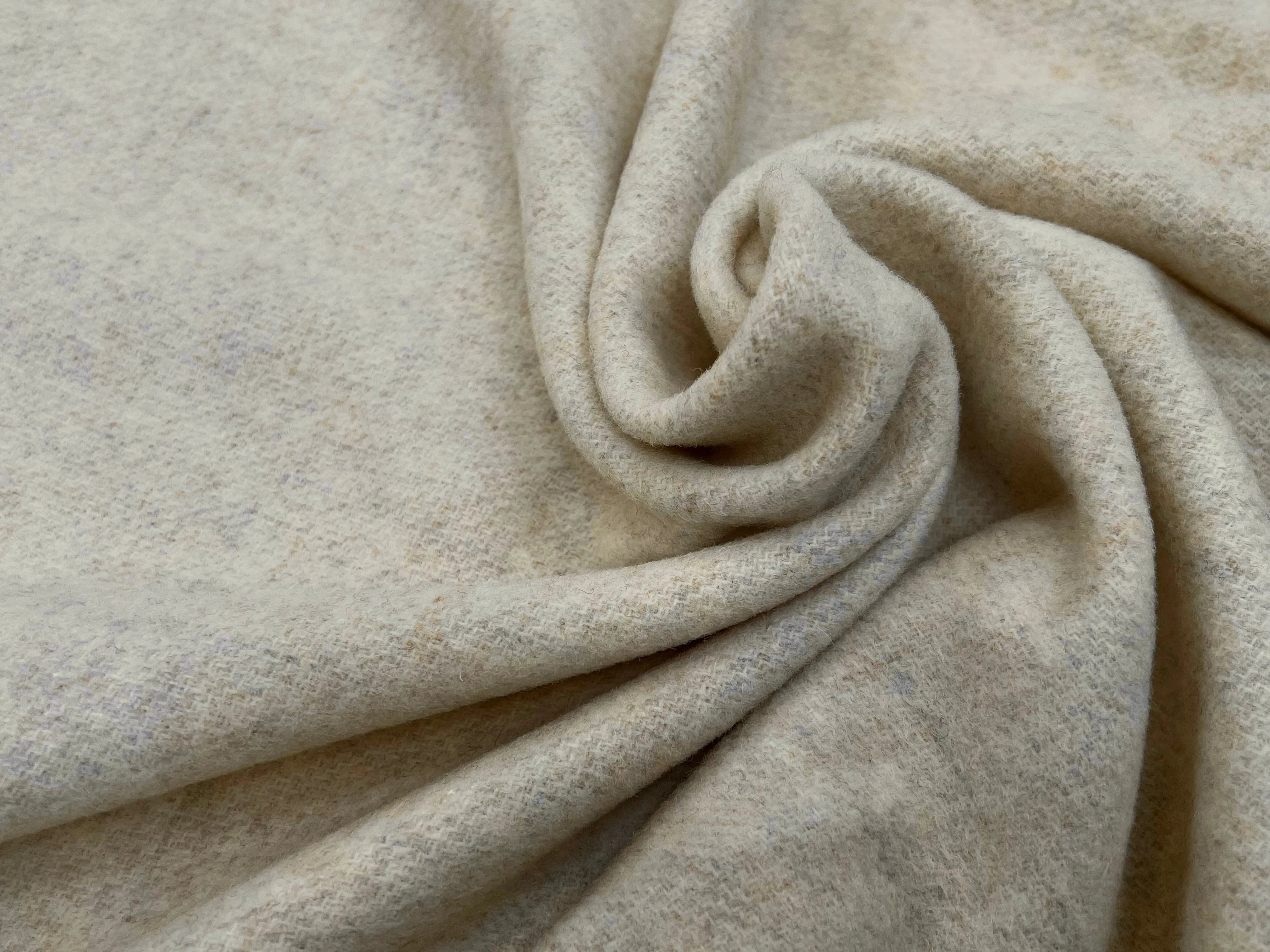 LAINAGE MANTEAU DOUX VANILLE MOUCHETÉ 100% LAINE - My Little Coupon