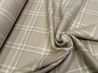 LAINAGE MANTEAU ECOSSAIS DOUX 10% CACHEMIRE 88% LAINE BEIGE - My Little Coupon