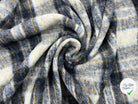 LAINAGE MANTEAU ÉCOSSAIS TONS DE BLEU ET GRIS - My Little Coupon - tissu - coudre