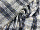LAINAGE MANTEAU ÉCOSSAIS TONS DE BLEU ET GRIS - My Little Coupon - tissu - coudre