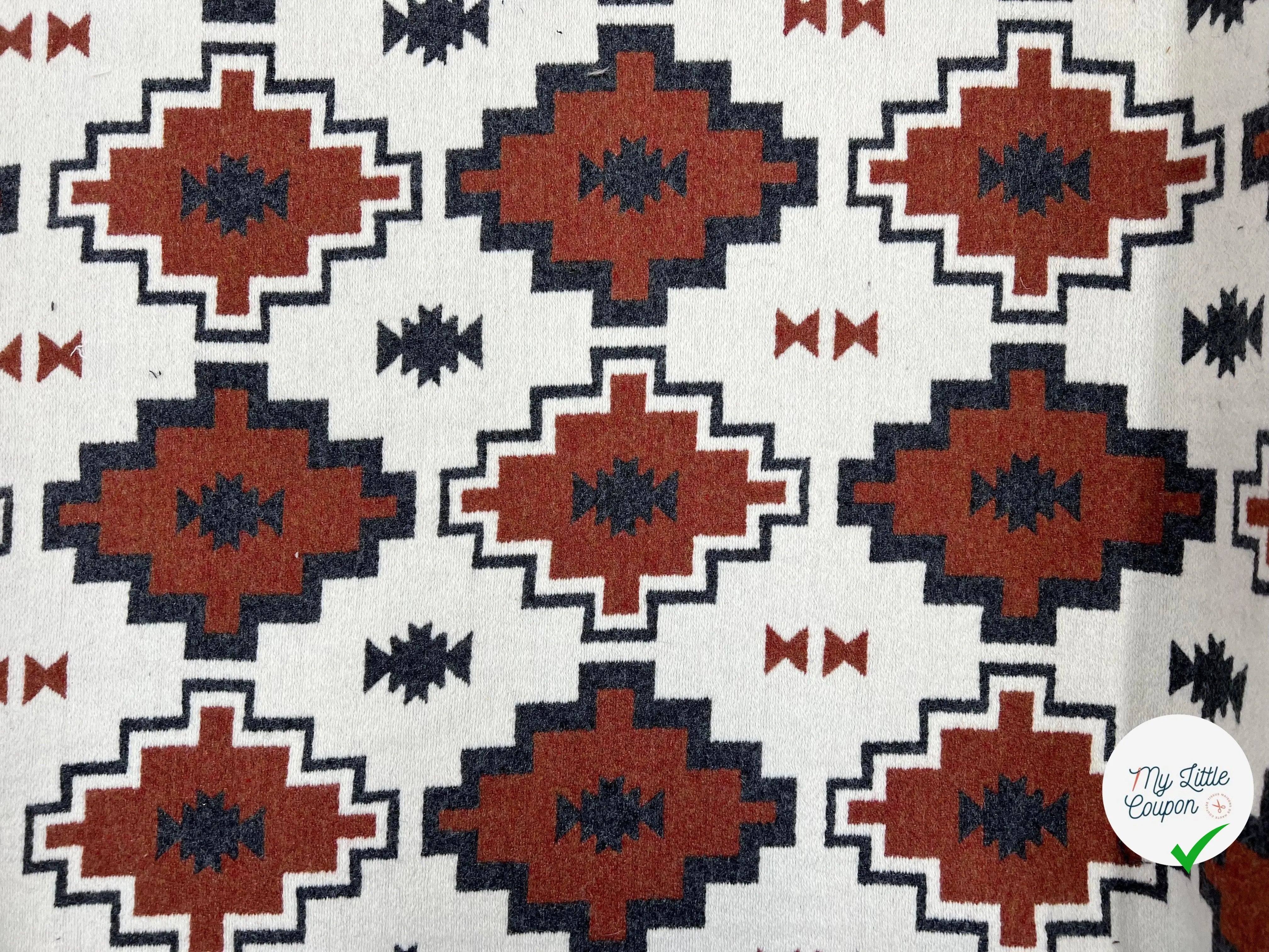 LAINAGE MANTEAU ETNIK INCA - My Little Coupon - tissu - coudre