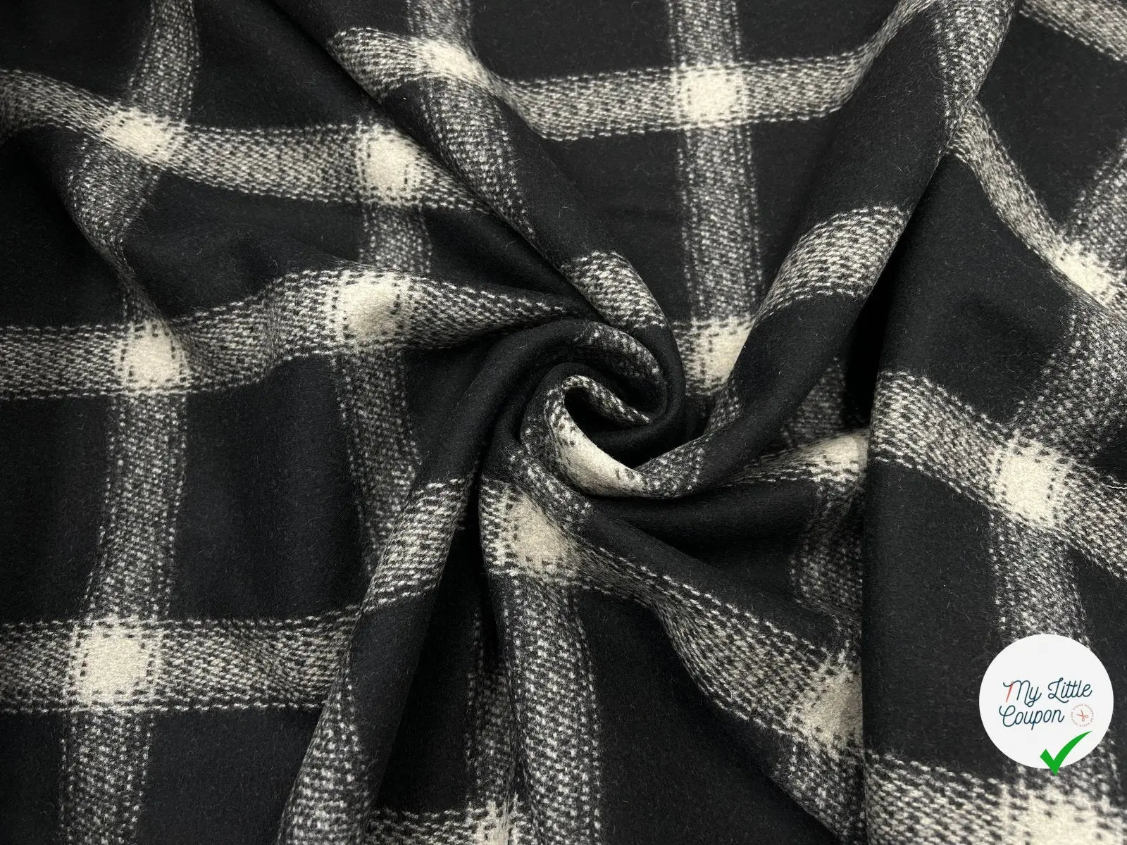 LAINAGE MANTEAU GRAND CARREAUX - My Little Coupon - tissu - coudre