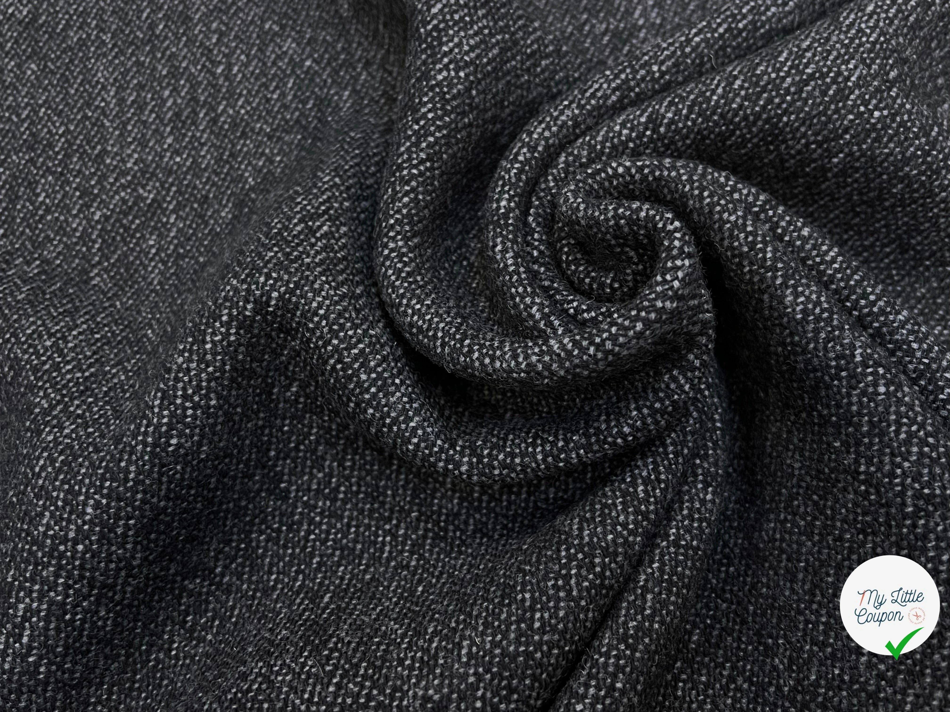 LAINAGE MANTEAU GRIS ANTHRACITE 133CM 100% LAINE - My Little Coupon