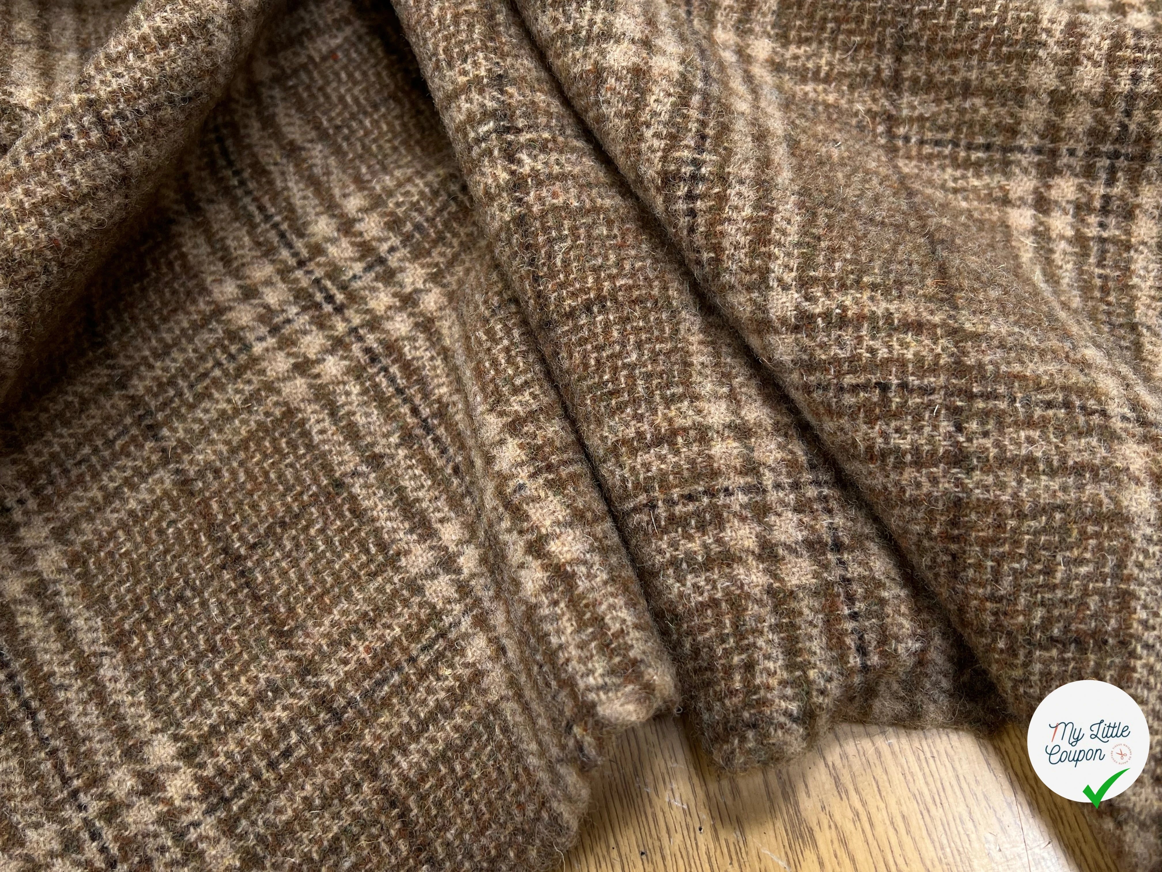 LAINAGE MANTEAU HIGHLAND STYLE BEIGE ET KAKI - My Little Coupon