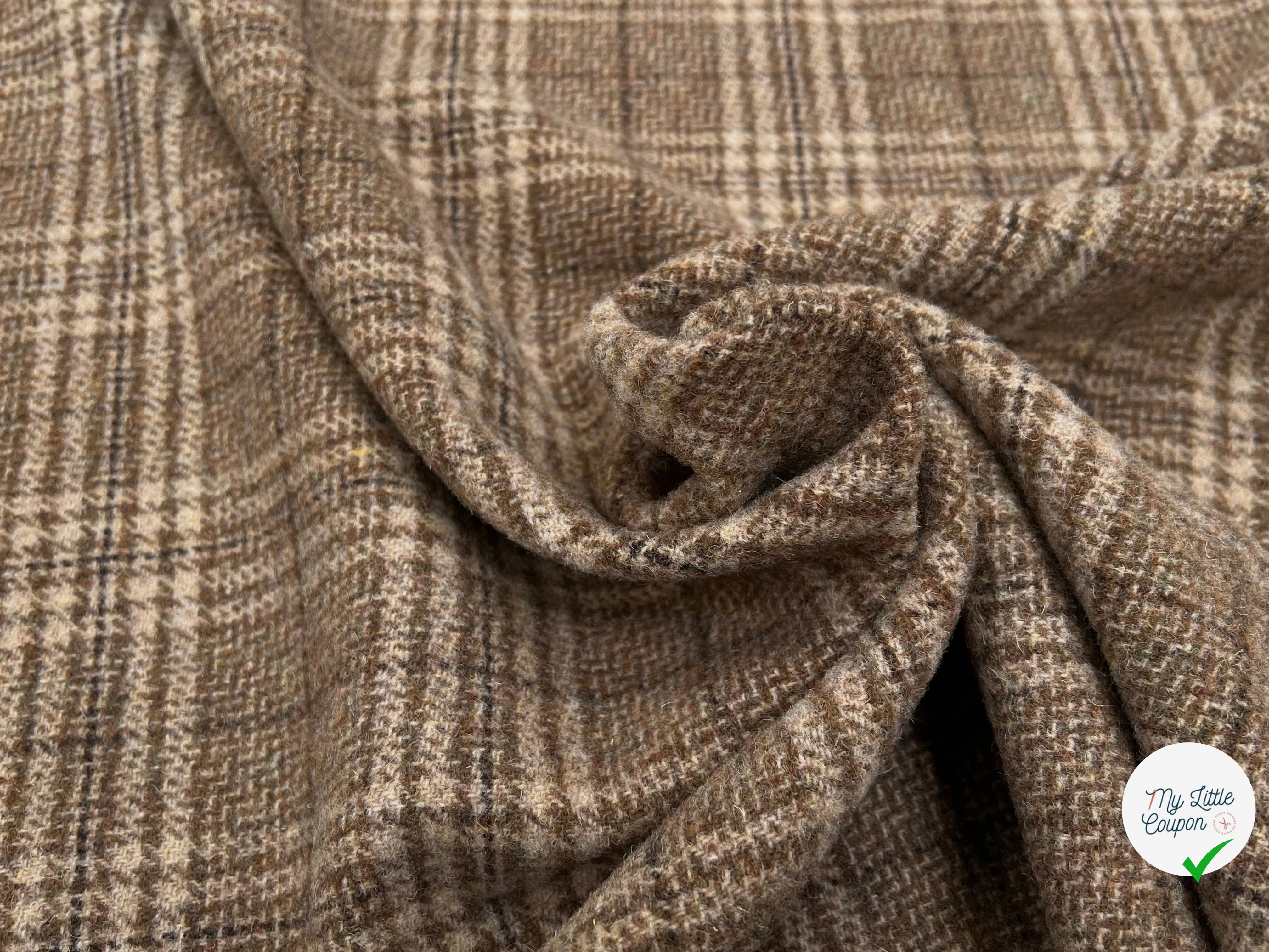 LAINAGE MANTEAU HIGHLAND STYLE BEIGE ET KAKI - My Little Coupon