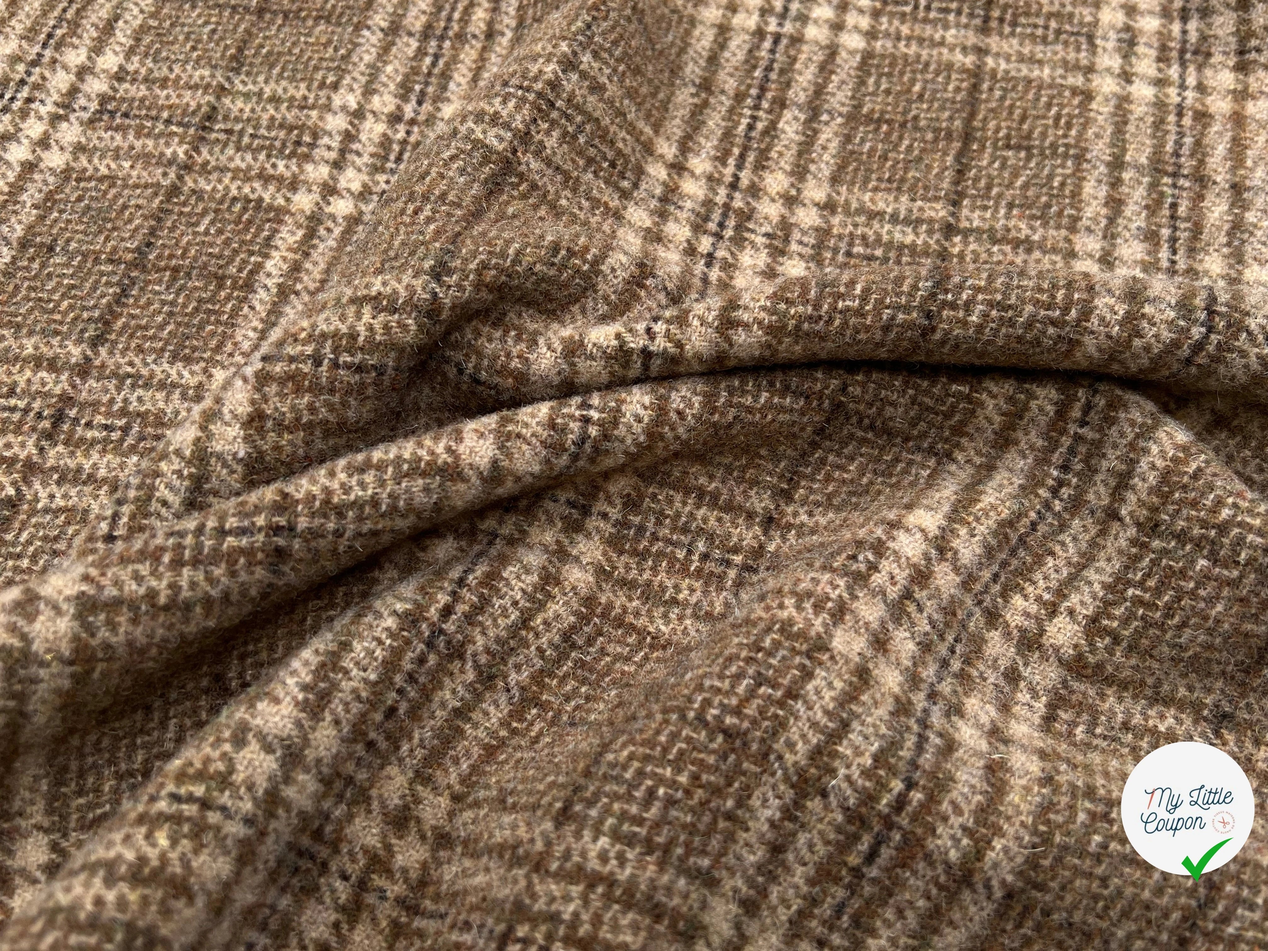 LAINAGE MANTEAU HIGHLAND STYLE BEIGE ET KAKI - My Little Coupon