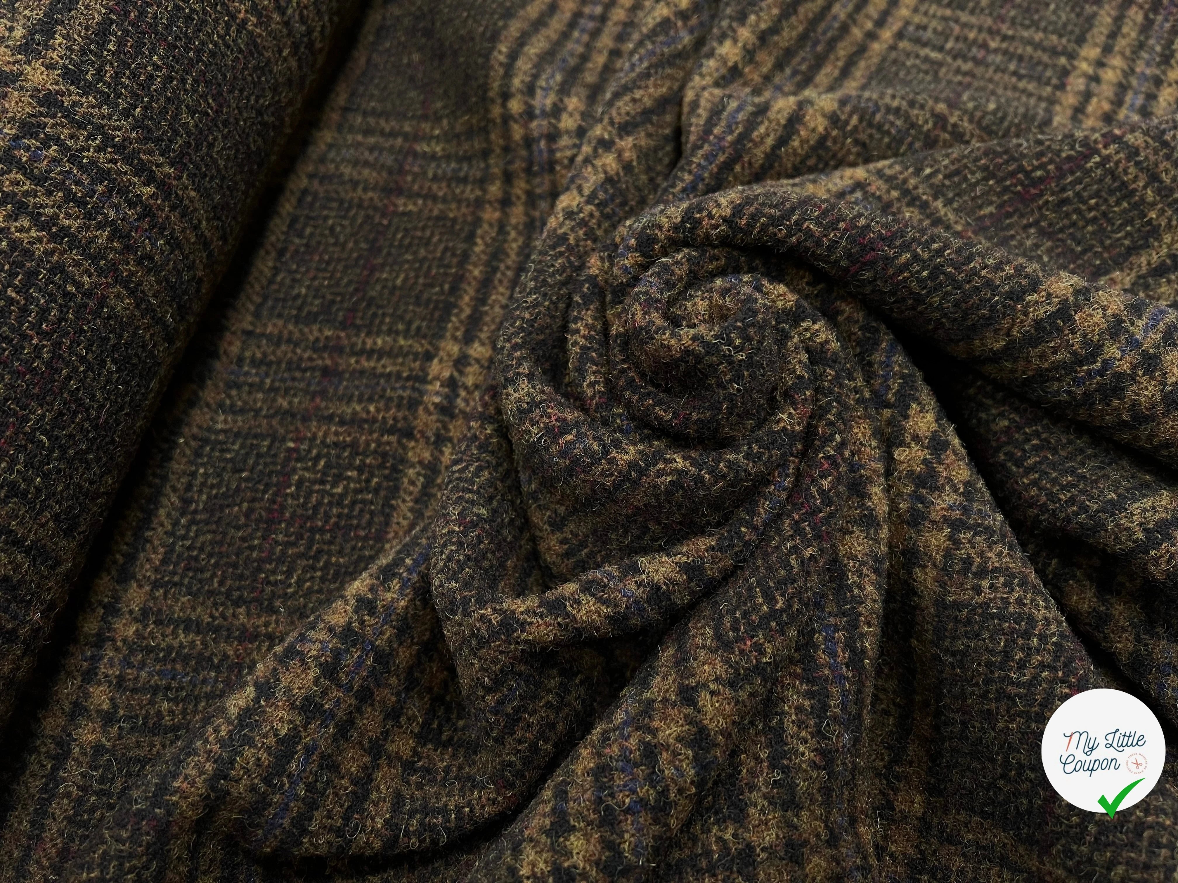 LAINAGE MANTEAU HIGHLAND STYLE KAKI ET NOIR - My Little Coupon