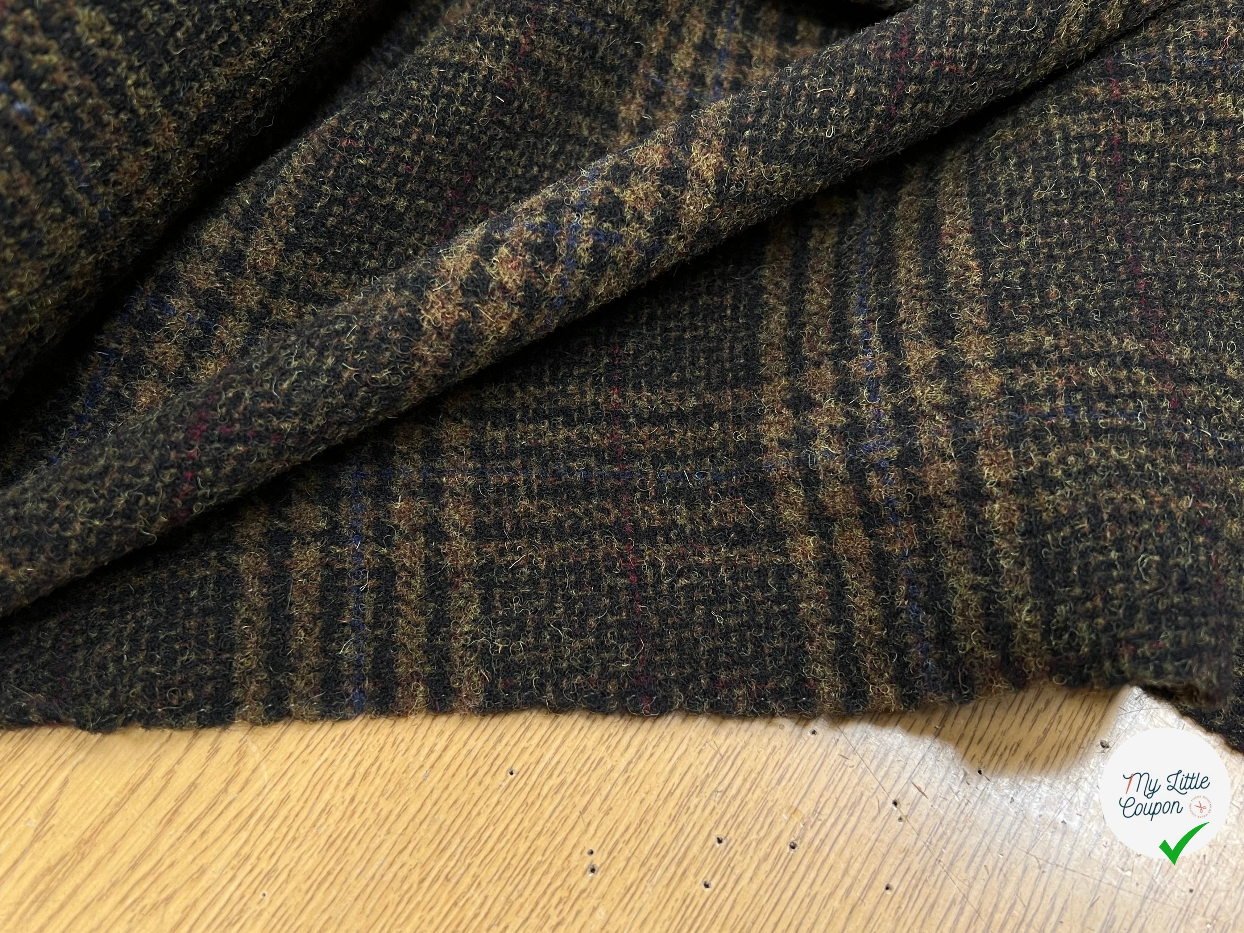 LAINAGE MANTEAU HIGHLAND STYLE KAKI ET NOIR - My Little Coupon