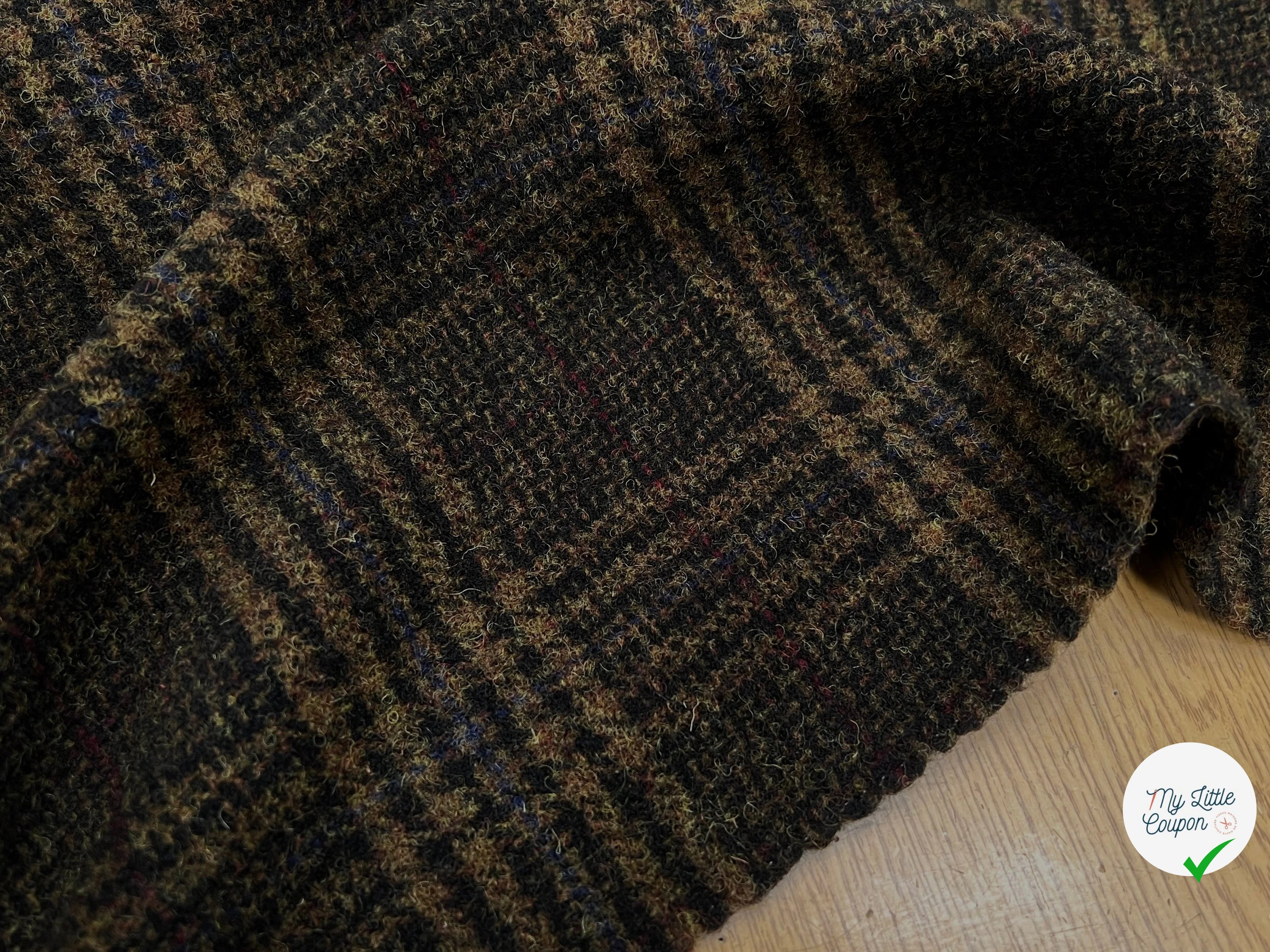 LAINAGE MANTEAU HIGHLAND STYLE KAKI ET NOIR - My Little Coupon