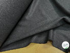 Tissu lainage manteau lourd chevron anthracite - vue de la matière