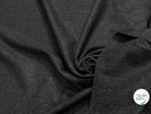 Tissu lainage manteau lourd chevron anthracite - détail du tissu