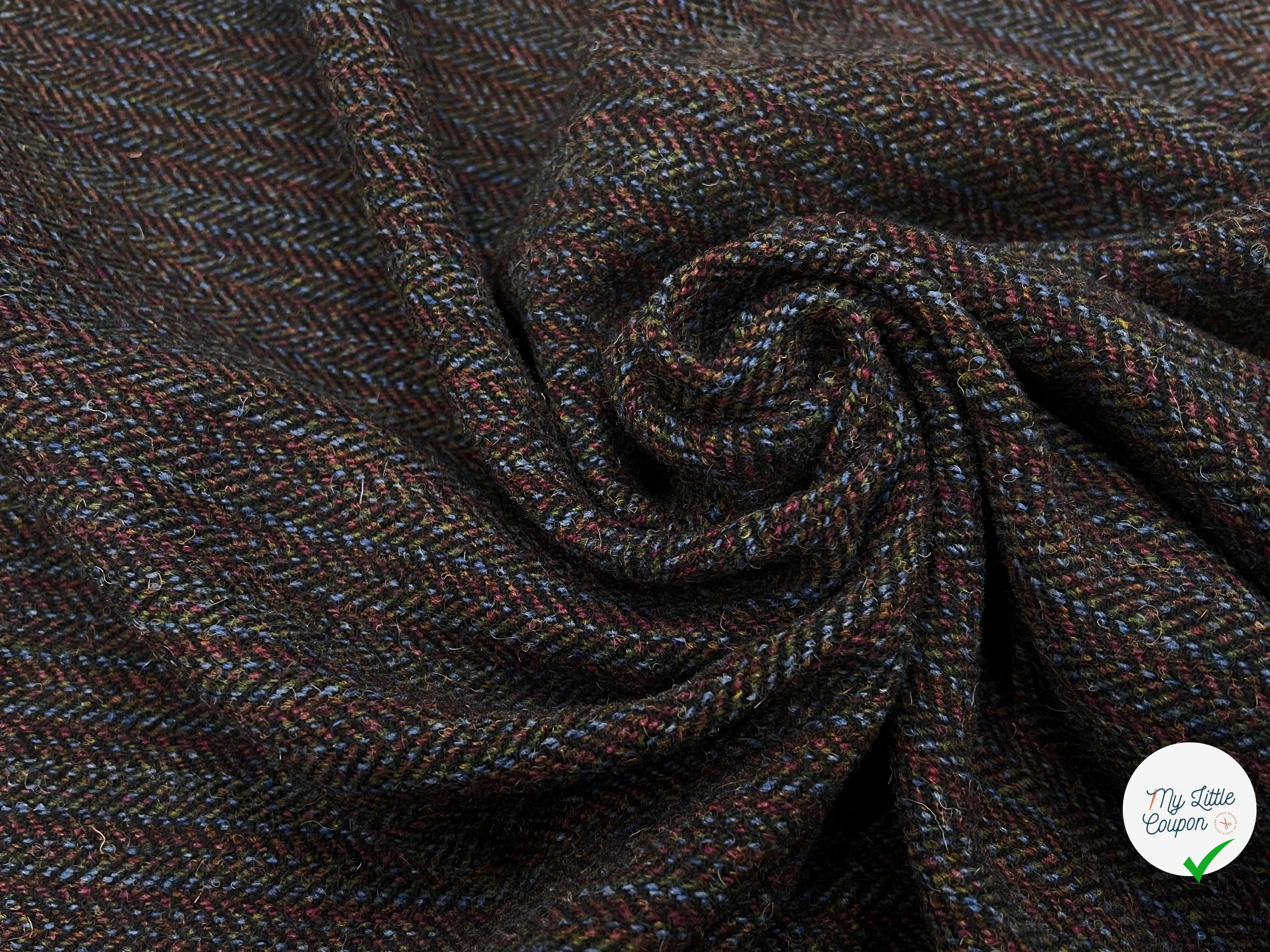 LAINAGE MANTEAU MULTICOLORES VIOLET BLEU ET KAKI - My Little Coupon