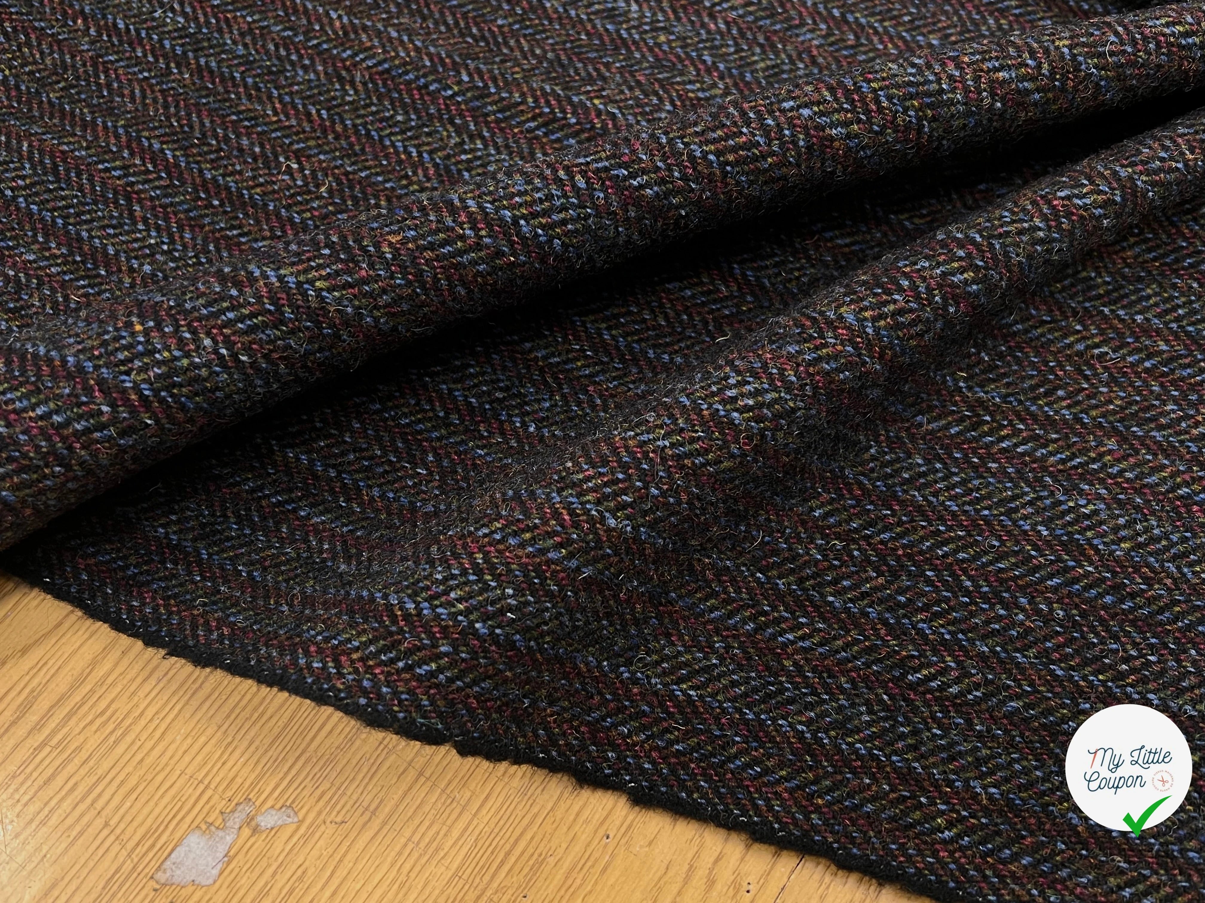 LAINAGE MANTEAU MULTICOLORES VIOLET BLEU ET KAKI - My Little Coupon