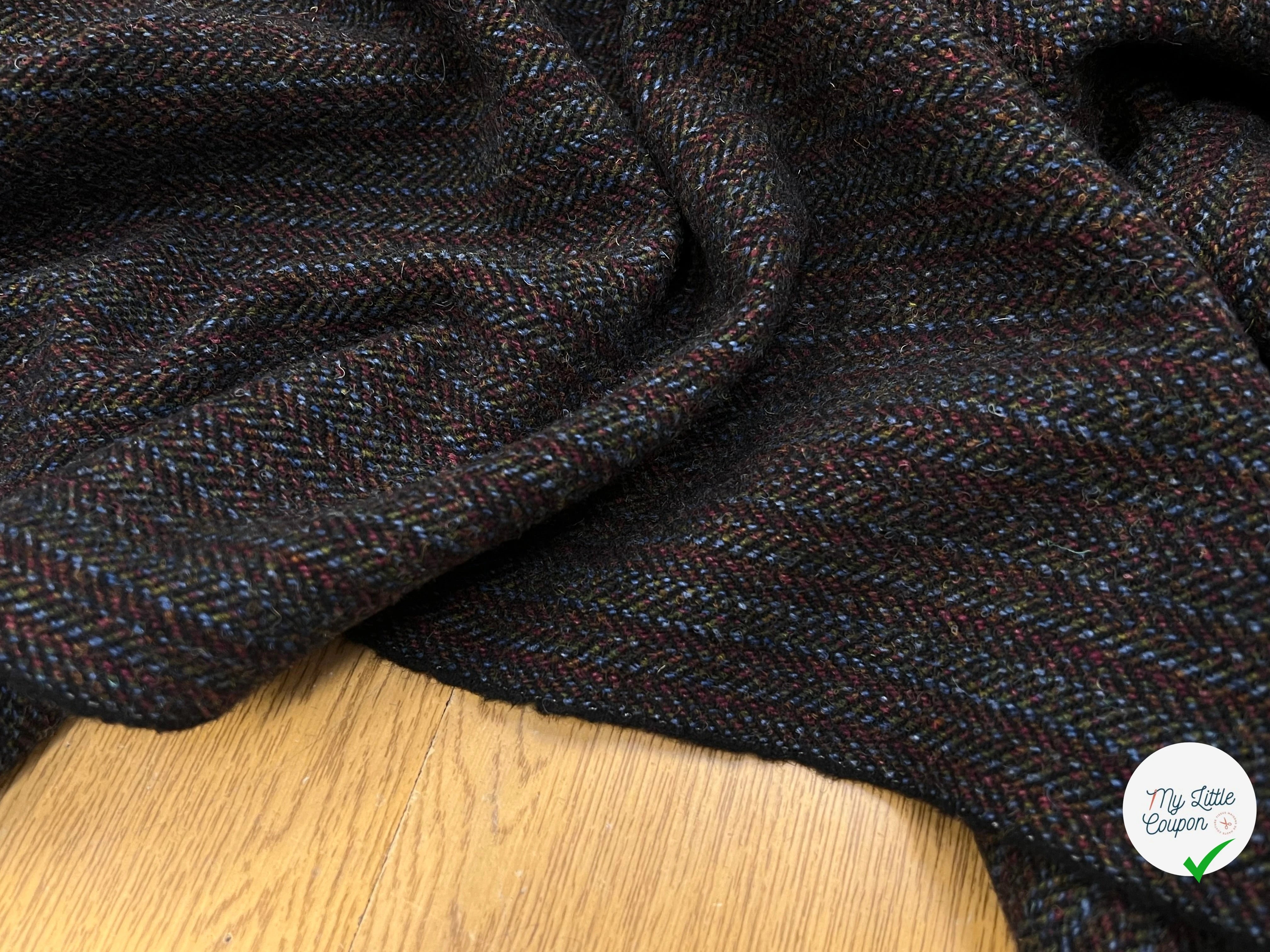 LAINAGE MANTEAU MULTICOLORES VIOLET BLEU ET KAKI - My Little Coupon