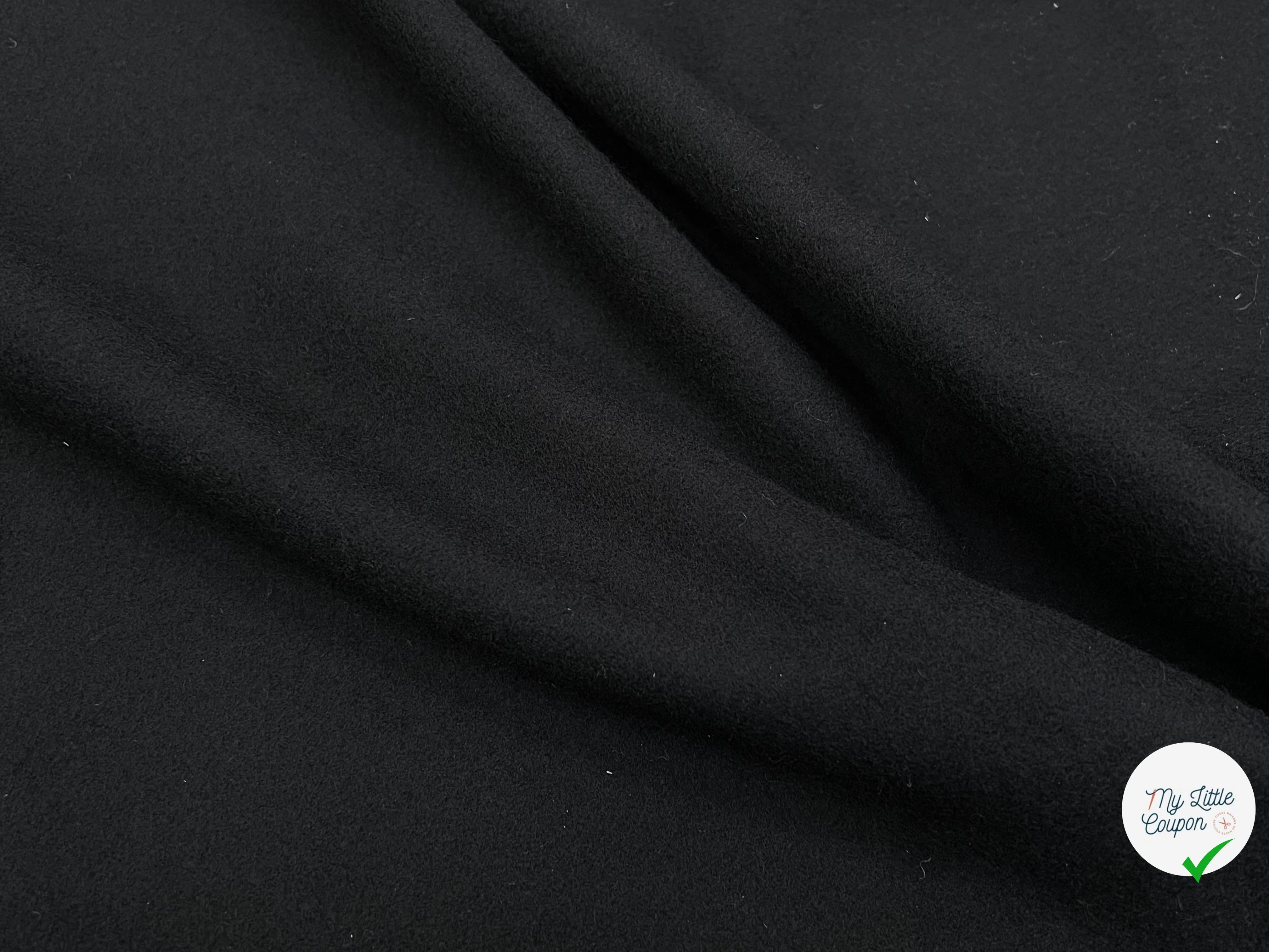 LAINAGE MANTEAU NOIR 150CM 100% LAINE - My Little Coupon