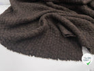 LAINAGE MANTEAU NUAGES MARRON FAÇON TRICOT - My Little Coupon - tissu - coudre