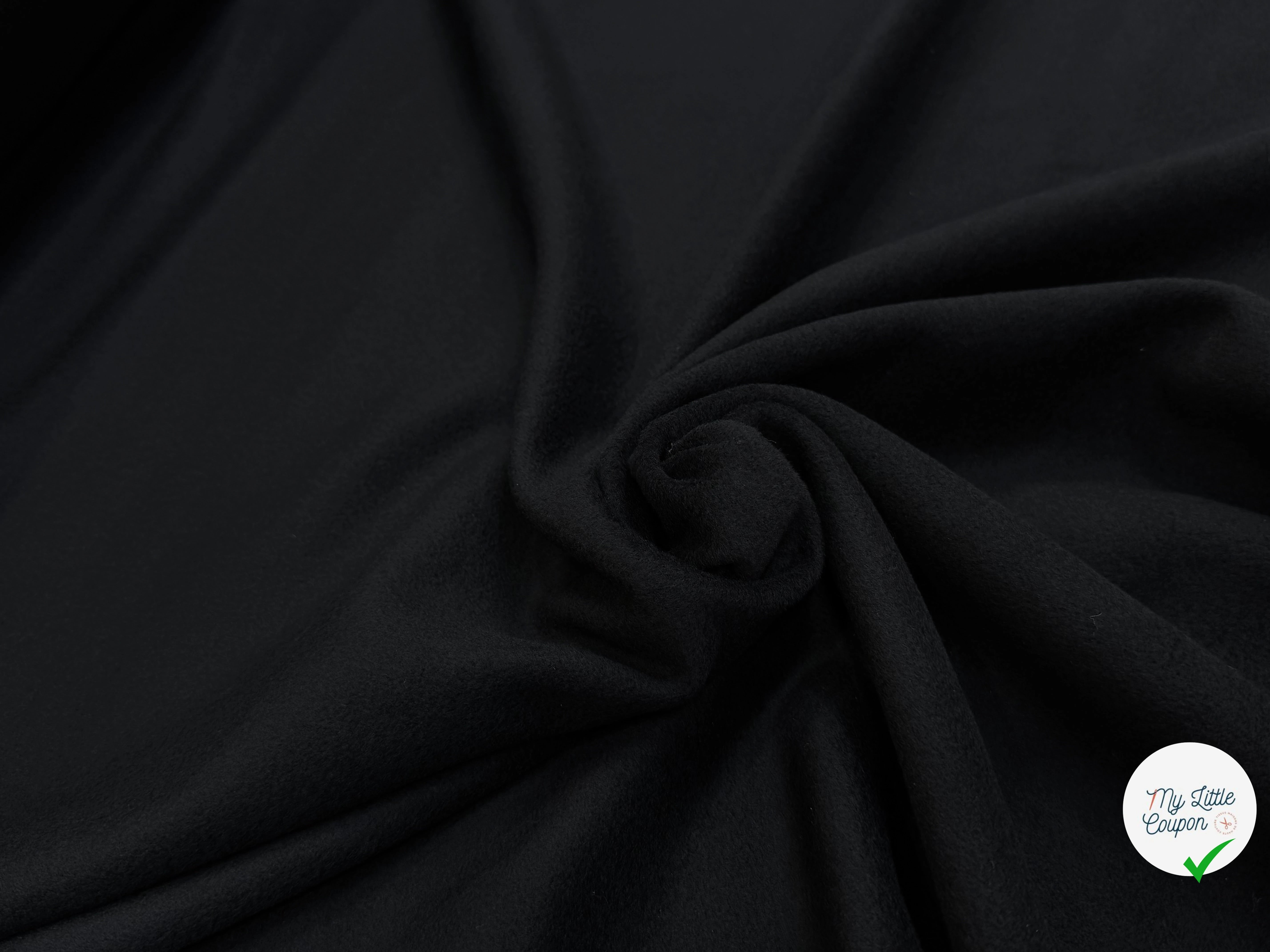 LAINAGE MANTEAU POILS DOUX NOIR - My Little Coupon