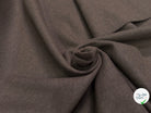 Tissu lainage manteau sergé marron - vue de la matière
