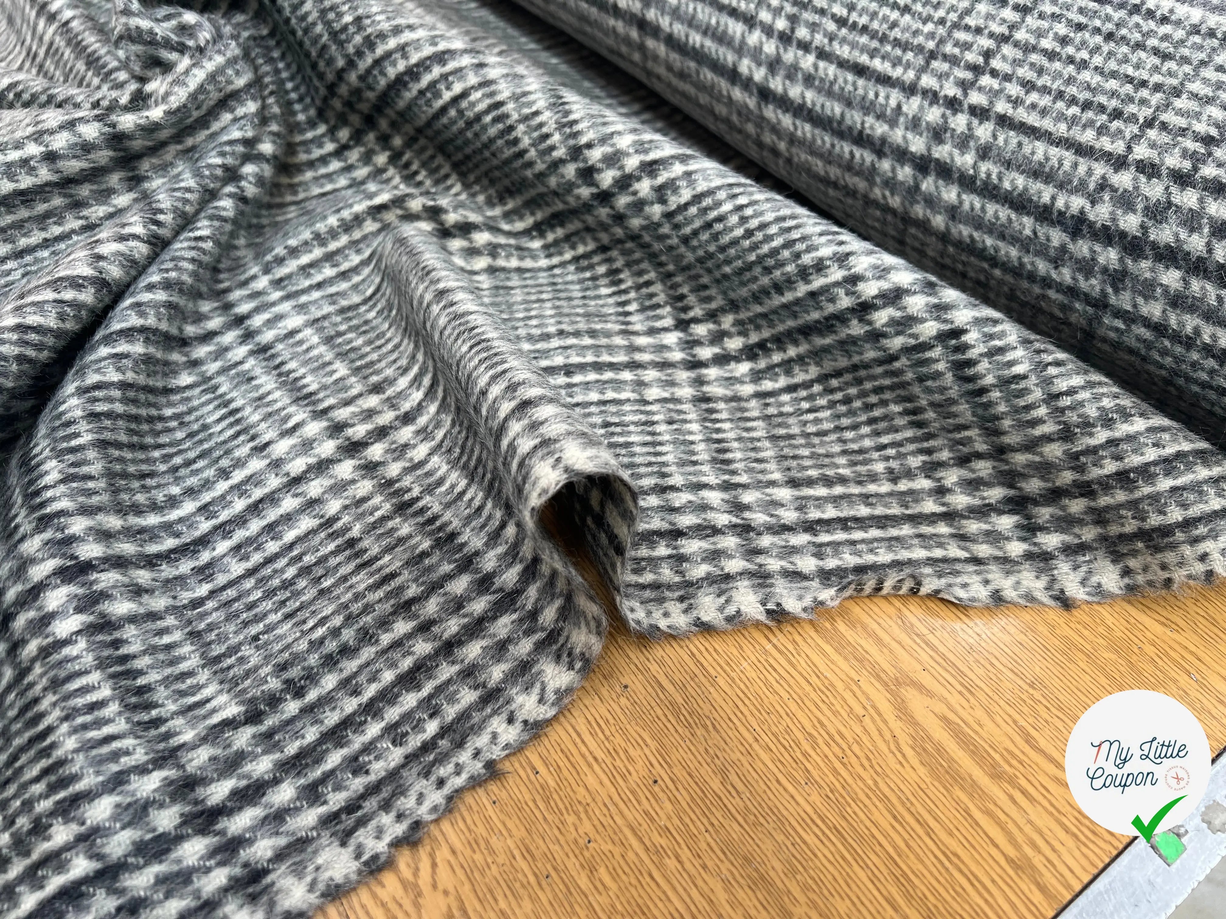 LAINAGE MANTEAU SUBLIME PRINCE DE GALLES SAVOIR FAIRE FRANCAIS - My Little Coupon