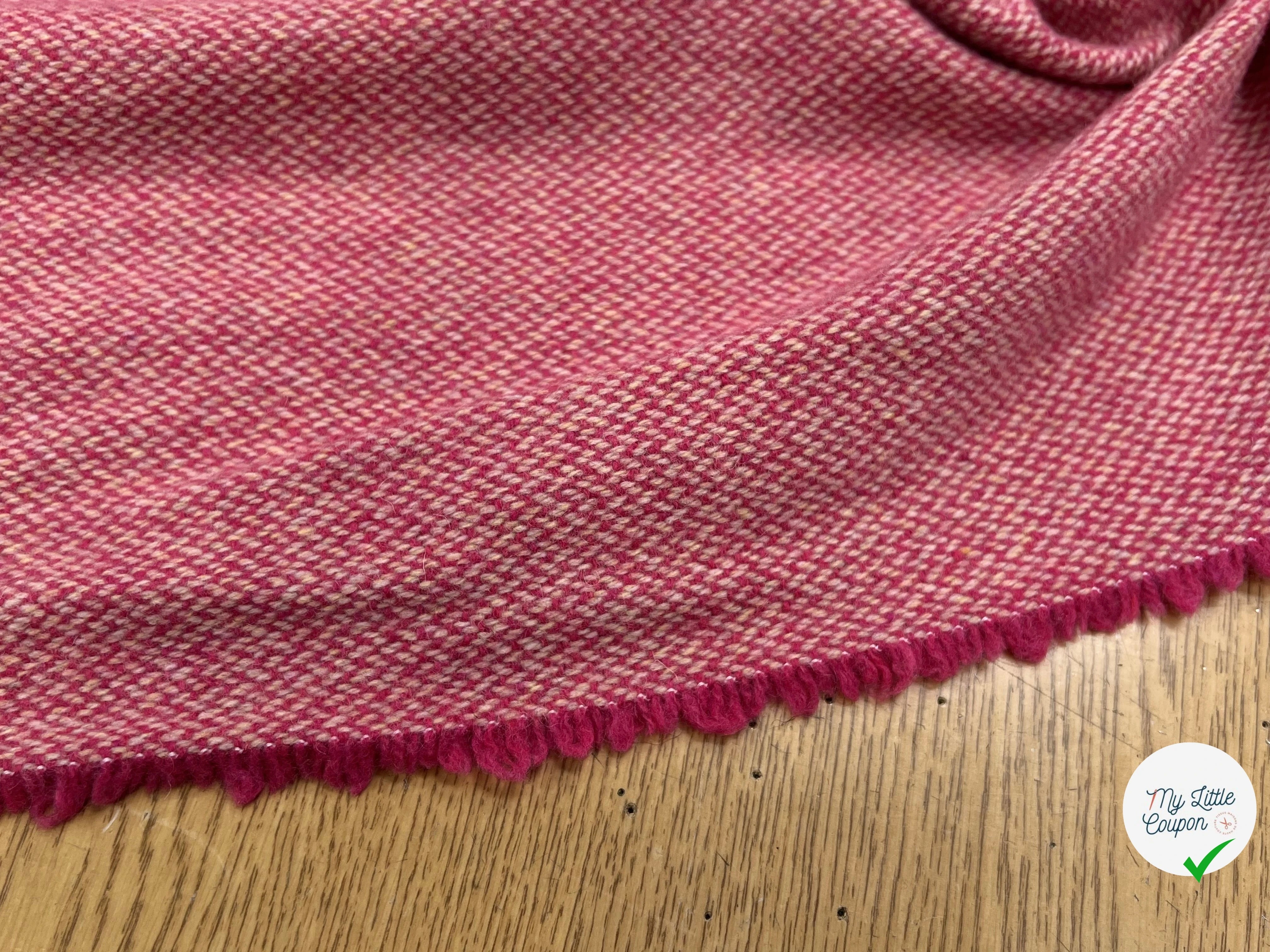 LAINAGE MANTEAU TISSÉ ROSE BEIGE JAUNE - My Little Coupon