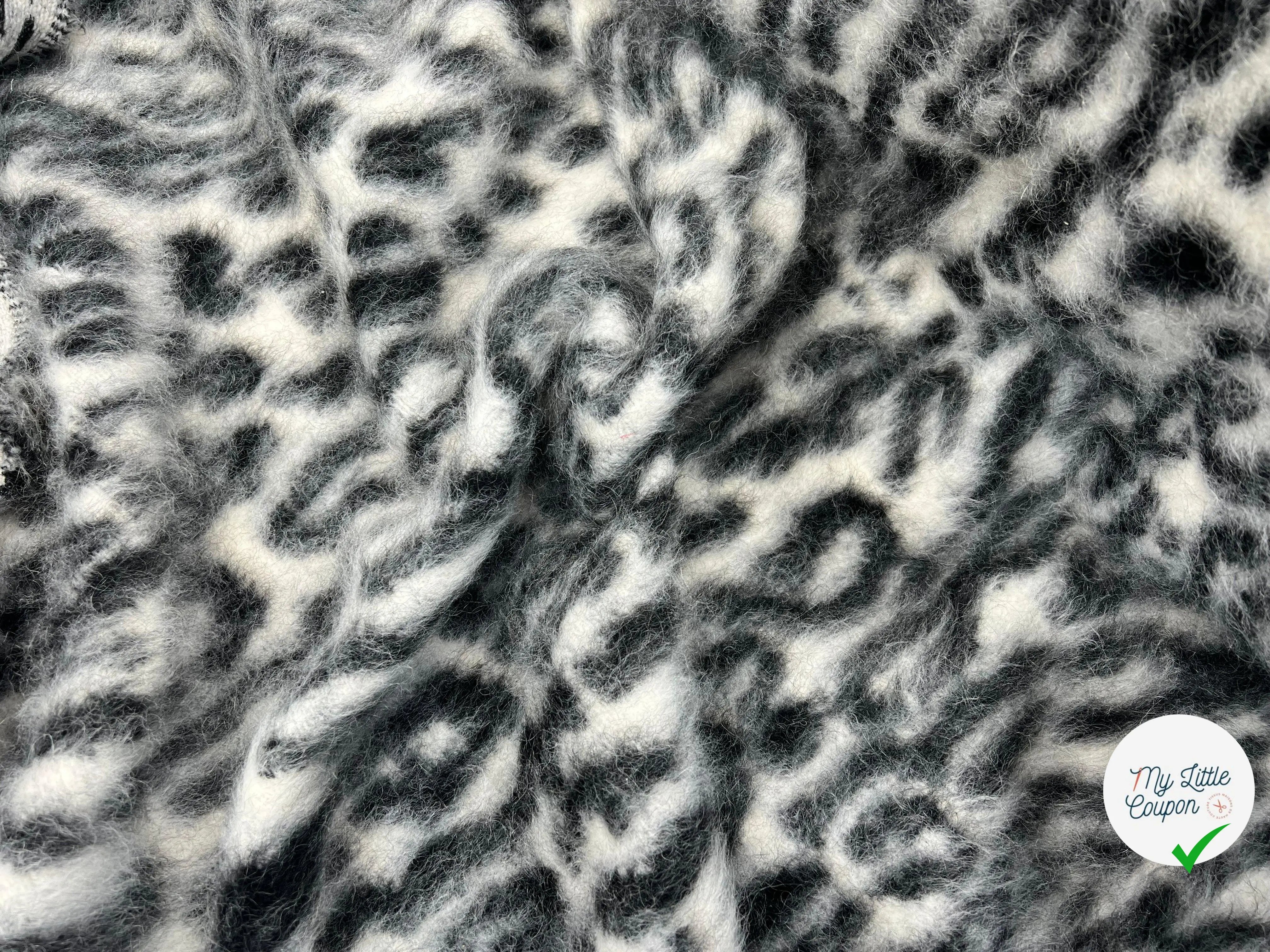 LAINAGE MANTEAU TRICOTÉ OCELOT ASPECT FOURRURE - My Little Coupon - tissu - coudre