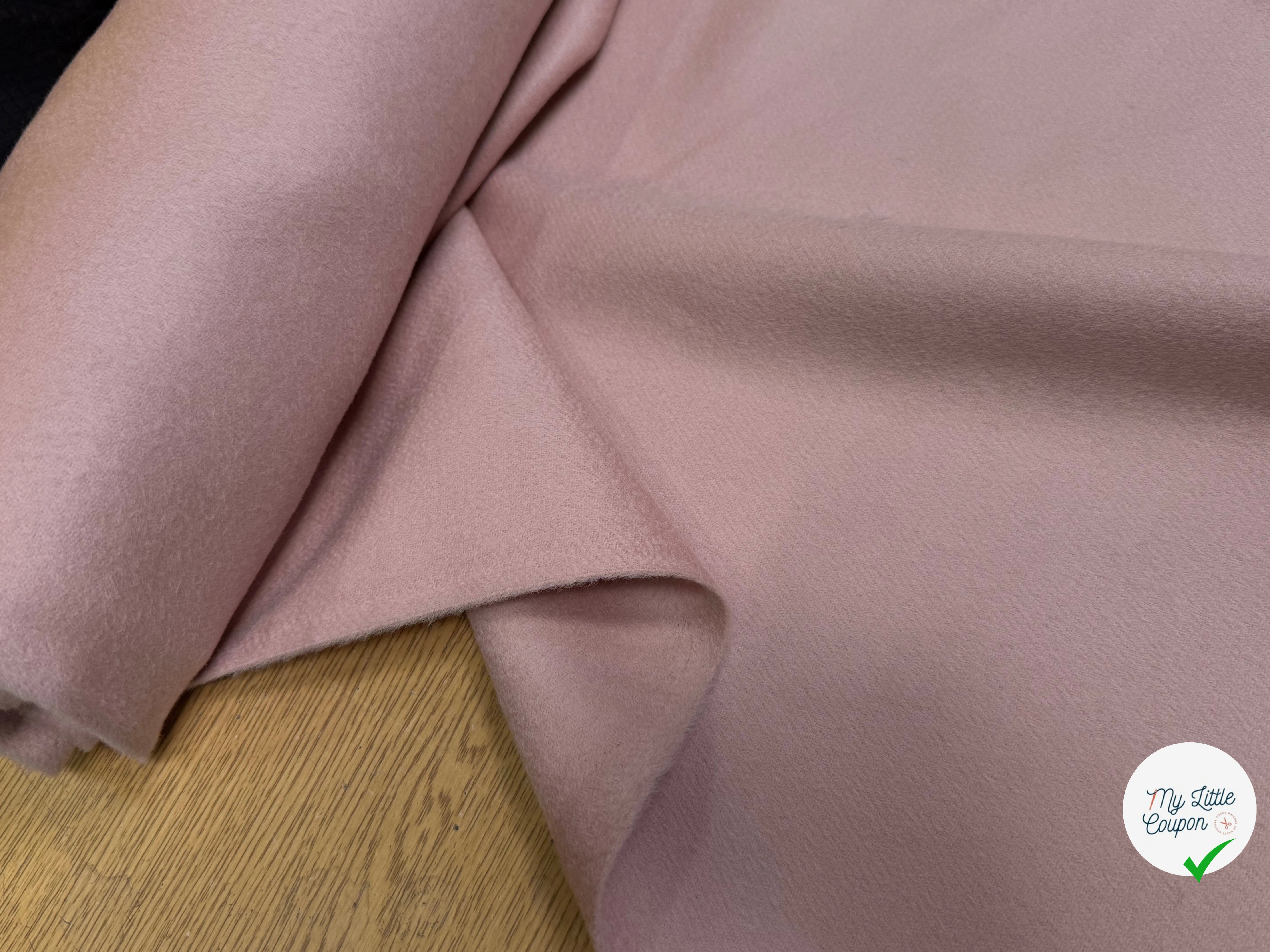 LAINAGE MANTEAU ULTRA DOUX ROSE PALE - My Little Coupon