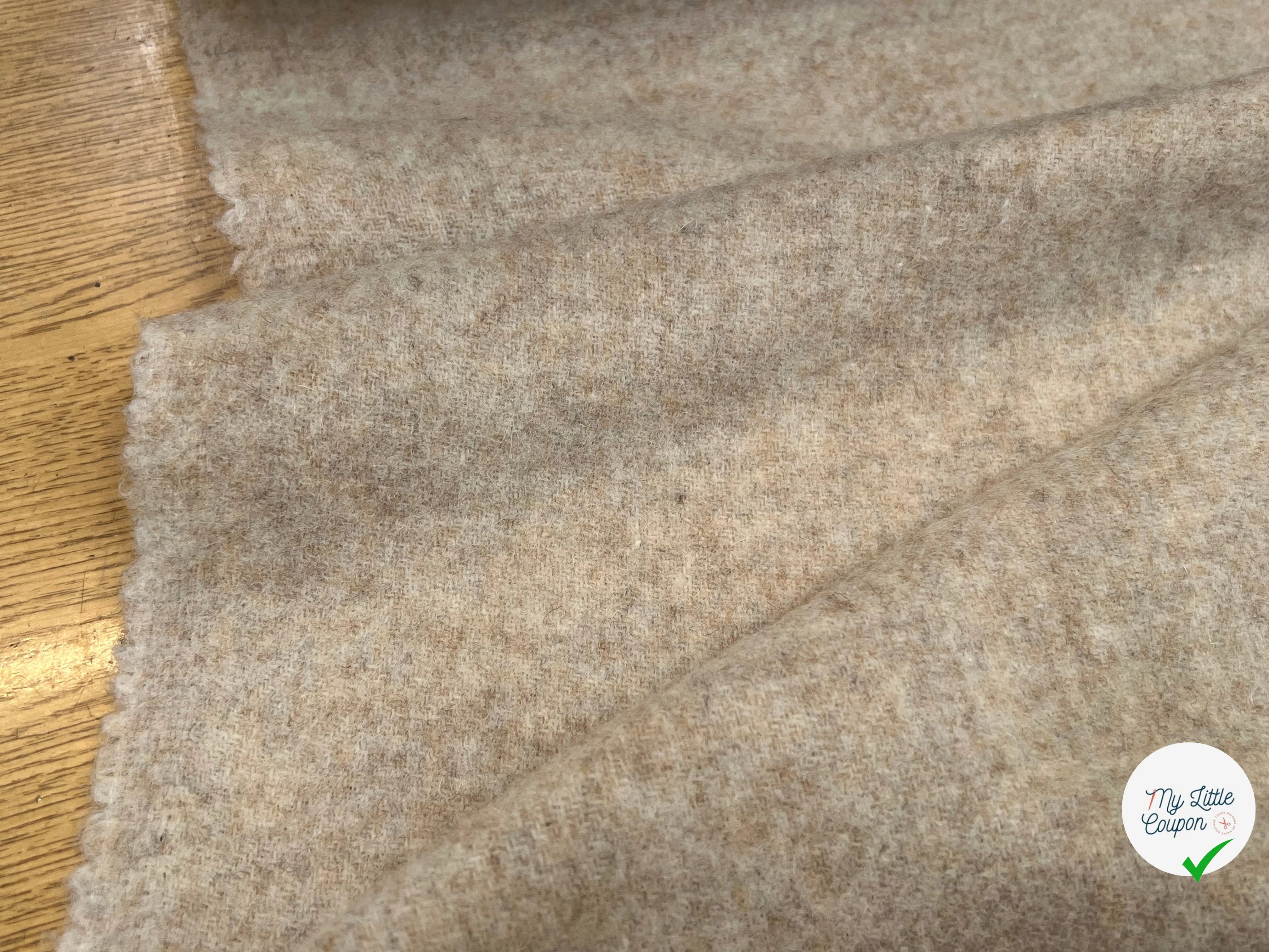 LAINAGE MANTEAU VANILA CHINÉ 100% LAINE 145CM - My Little Coupon