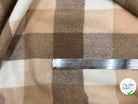 LAINAGE MANTEAUX CARREAUX SAUMON ET BROWN - My Little Coupon - tissu - coudre