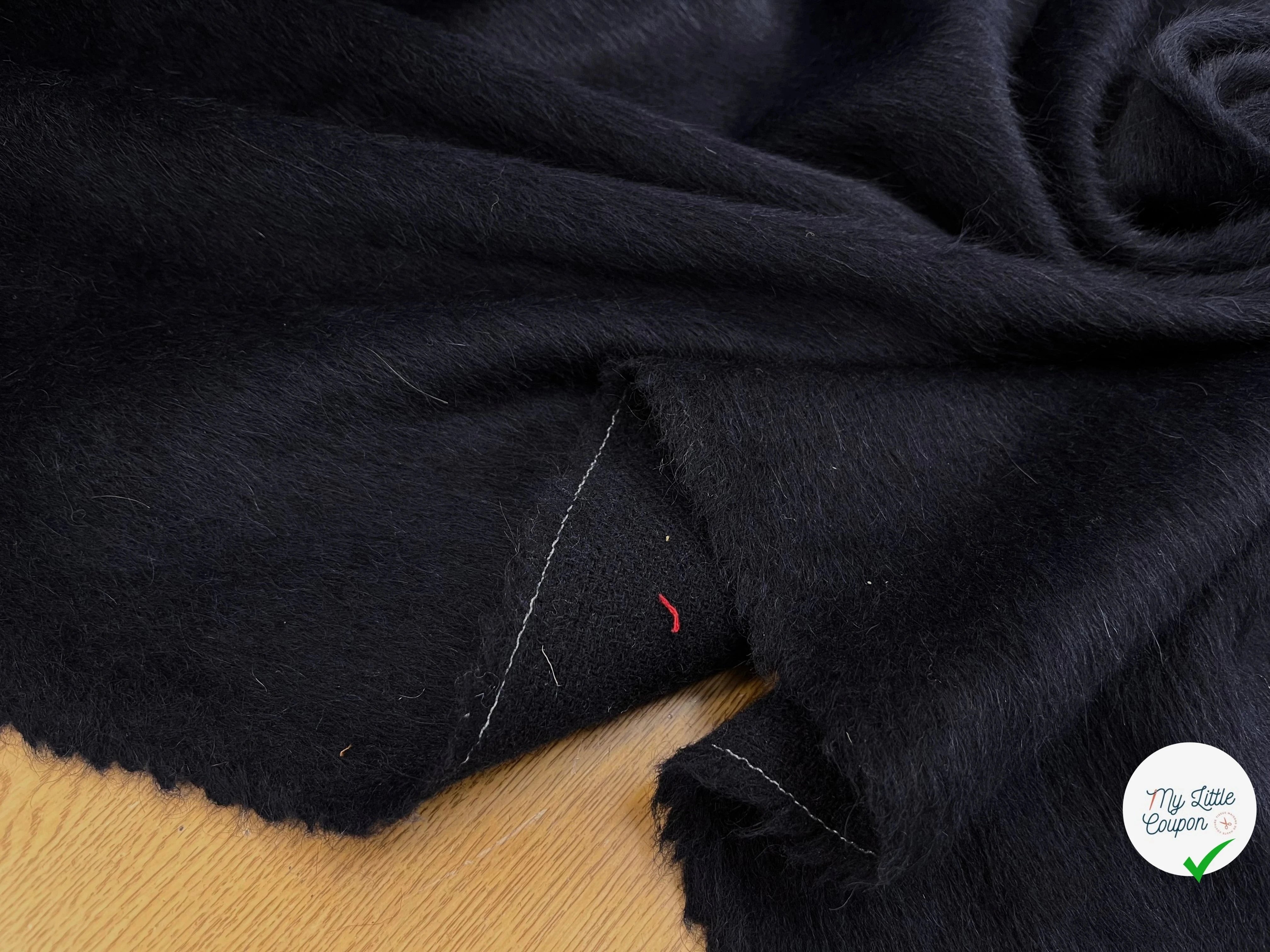 LAINAGE MOHAIR ALPAGA MARINE POIL - My Little Coupon