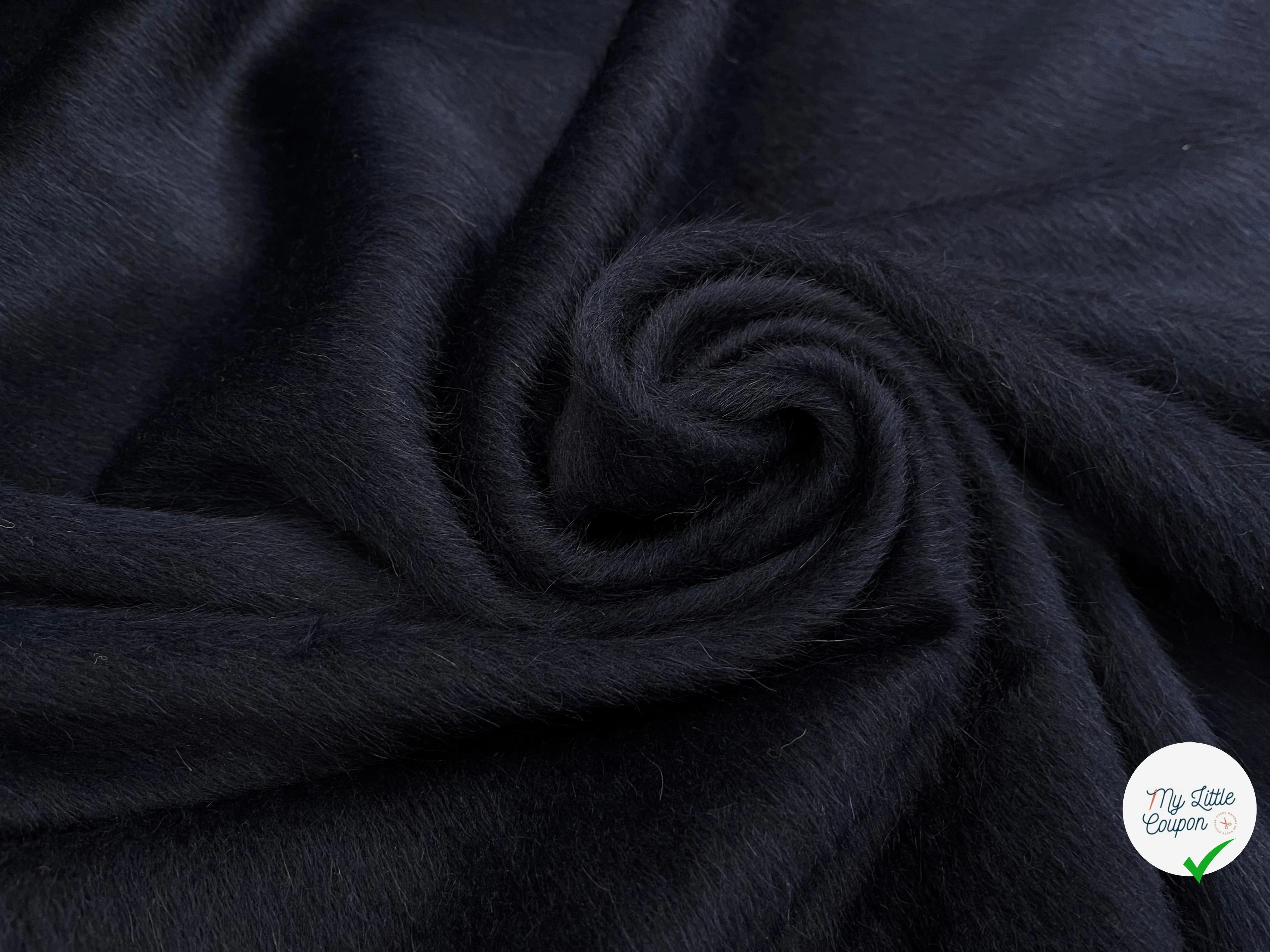 LAINAGE MOHAIR ALPAGA MARINE POIL - My Little Coupon