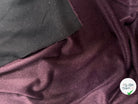 LAINAGE MOHAIR BORDEAUX ENVERS NOIR POILS COURTS - My Little Coupon