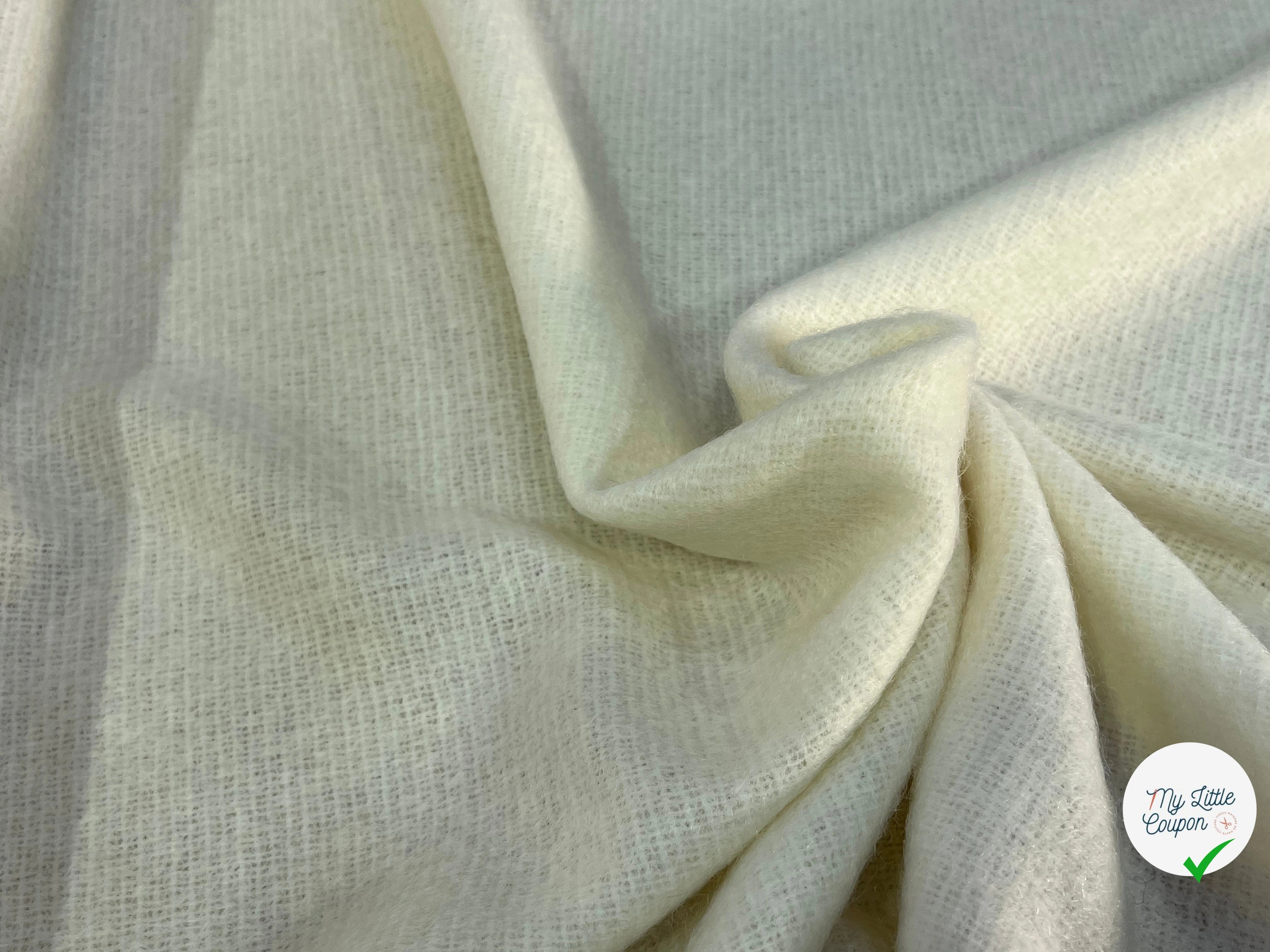 LAINAGE MOHAIR ET LAINE VIERGE BLANC CASSÉ ULTRA CHIC - My Little Coupon