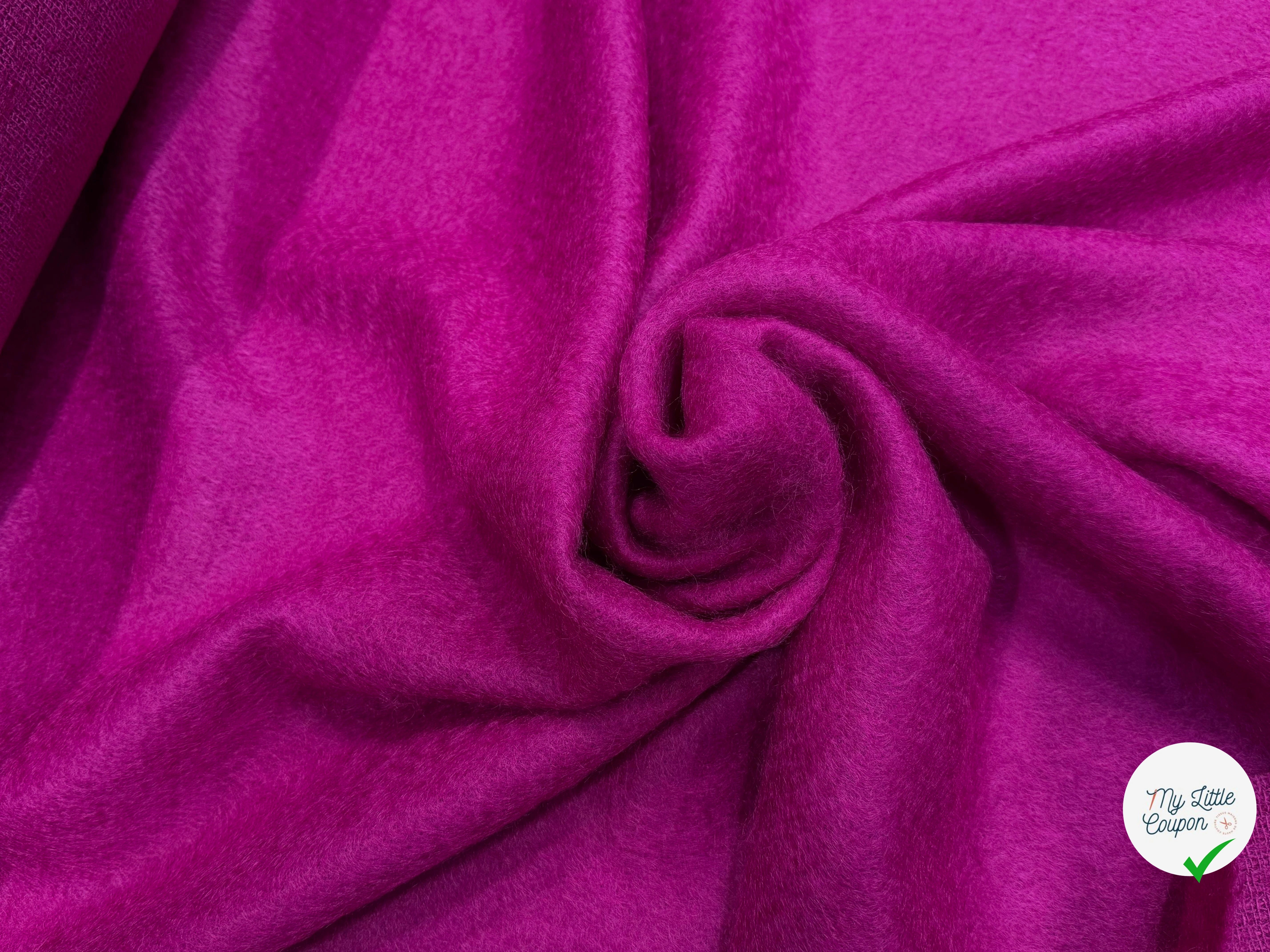 LAINAGE MOHAIR ET LAINE VIERGE ROSE FUCHSIA ULTRA CHIC - My Little Coupon